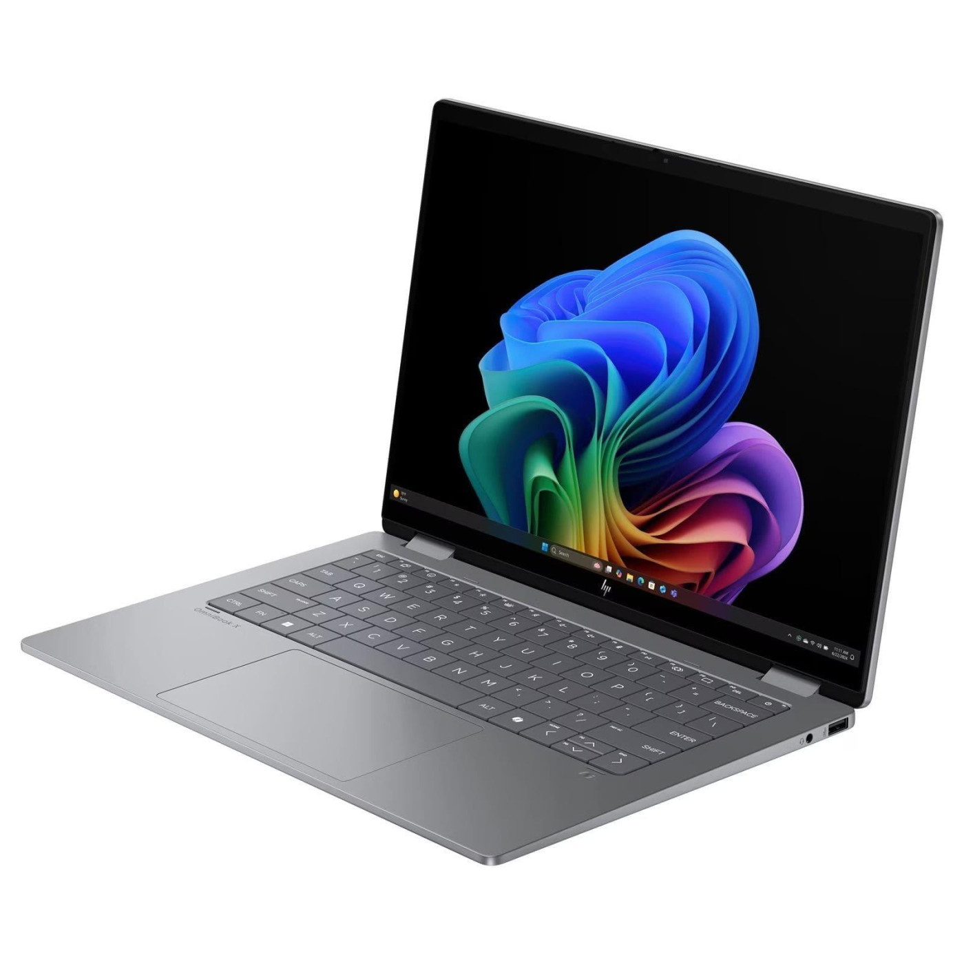 Ноутбук HP 14 OmniBook X Flip x360 14-fk0004ua 2048x1080 IPS Touch/Ryzen 5 AI 340/16GB/512SSD/UMA/W11H/Grey (C3VD1EA)