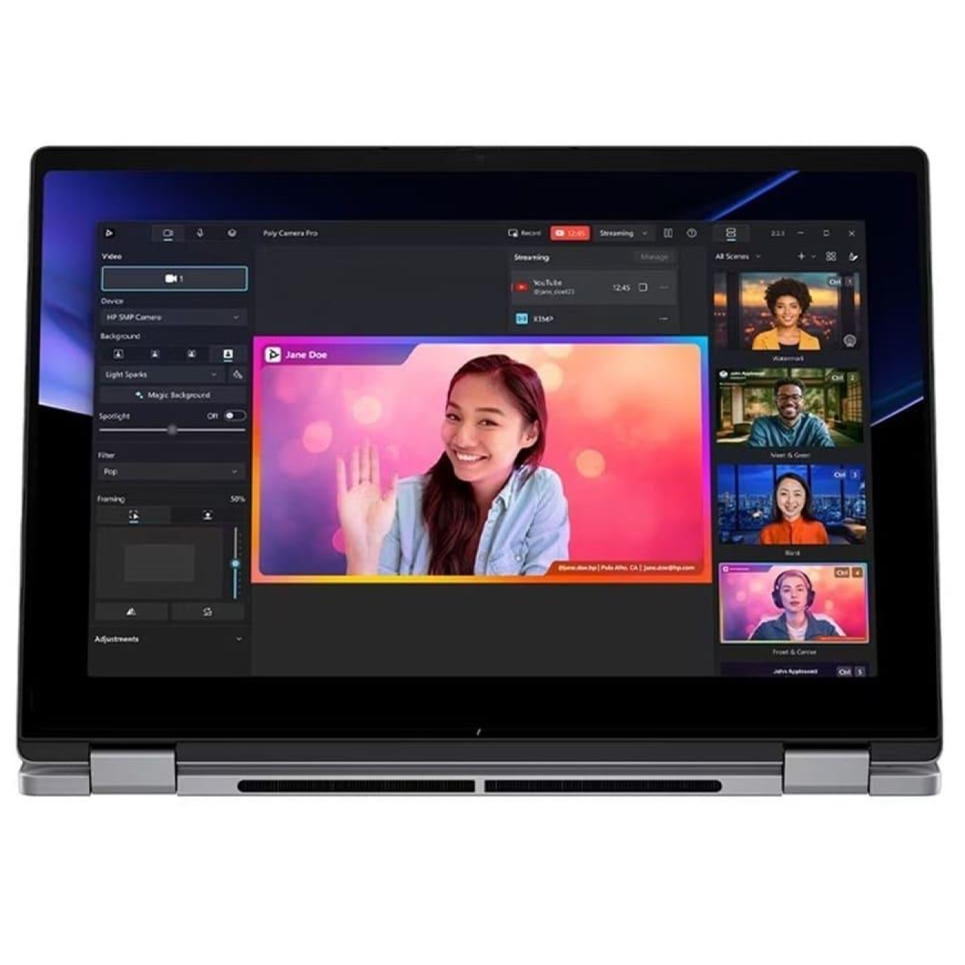 Ноутбук HP 14 OmniBook X Flip x360 14-fk0004ua 2048x1080 IPS Touch/Ryzen 5 AI 340/16GB/512SSD/UMA/W11H/Grey (C3VD1EA)