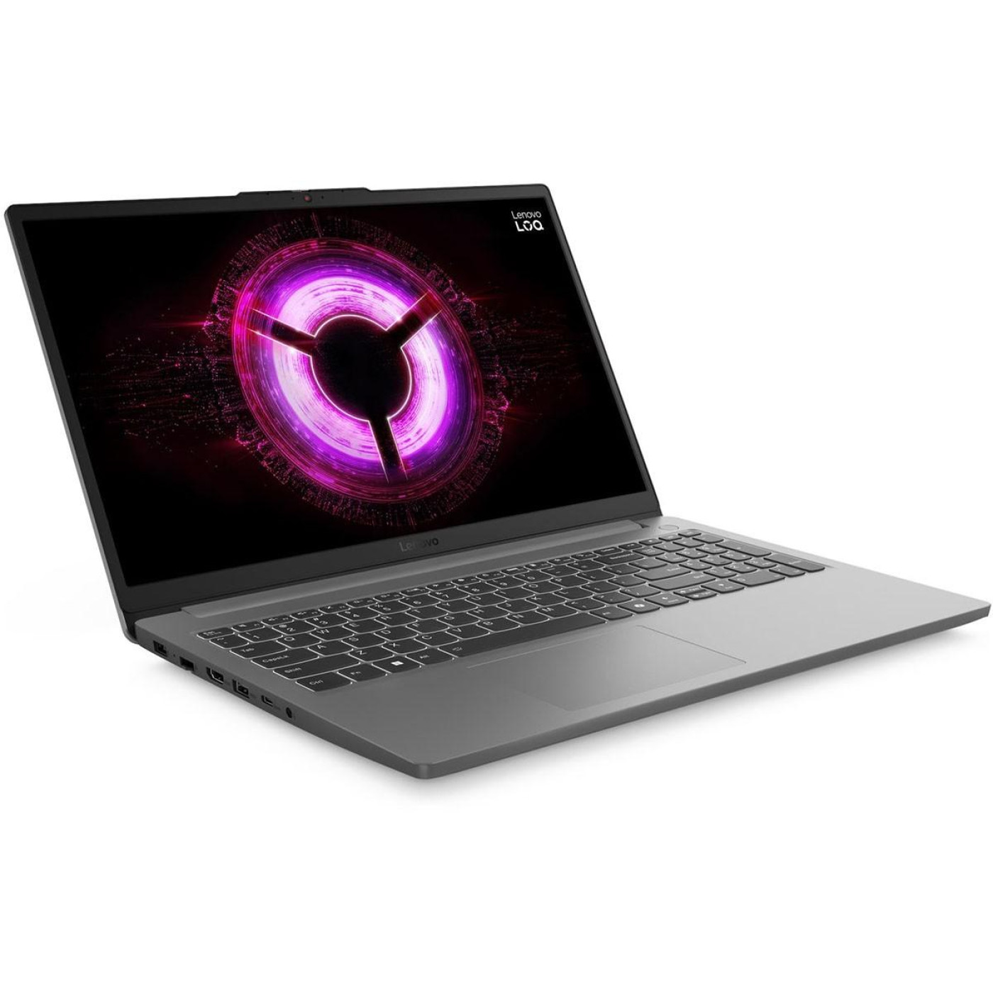 Ноутбук Lenovo 15.6 LOQ 15ARP10E FHD IPS 144Hz/Ryzen 7 170/16GB/512 SSD/RTX 3050 6GB/DOS/Luna Grey (83S000EURA)