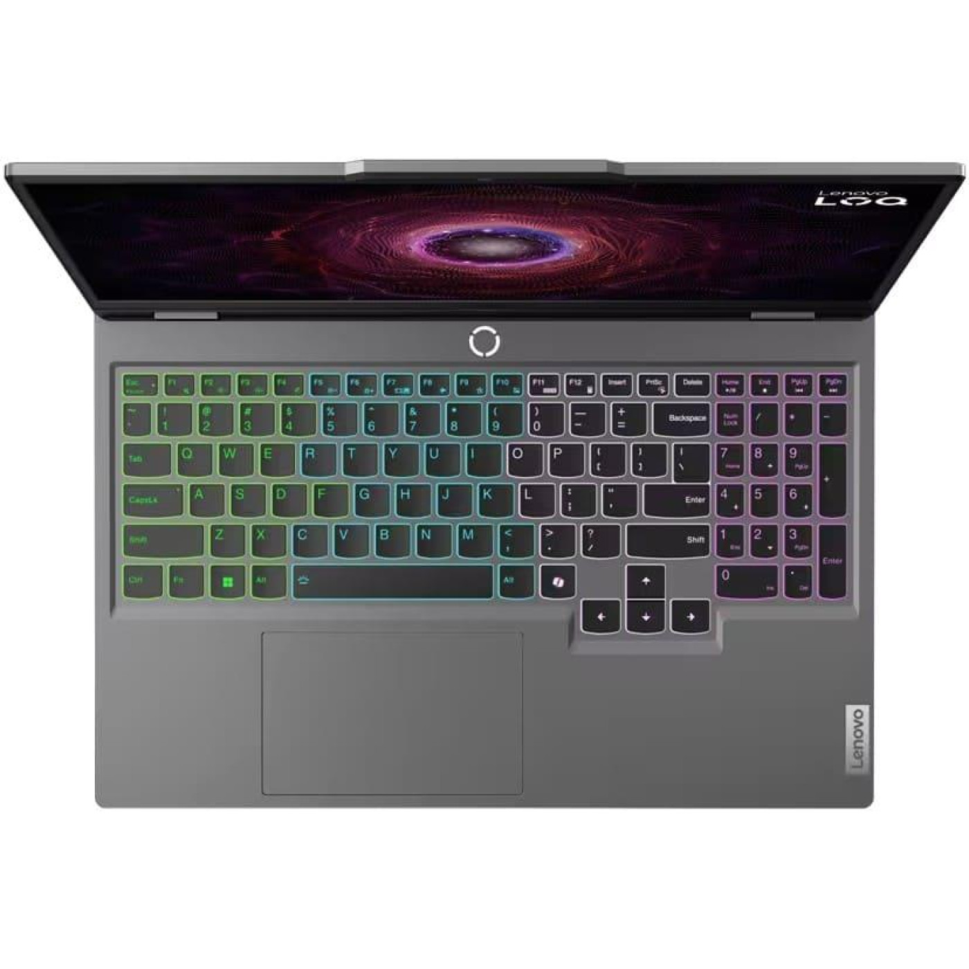 Ноутбук Lenovo 15.6 LOQ 15AHP9 FHD IPS 144Hz/Ryzen 7 8845HS/32GB/2TB/RTX 4060/W11H/Luna Gray (83DX00AVUS Custom 32GB RAM / 2TB SSD *)