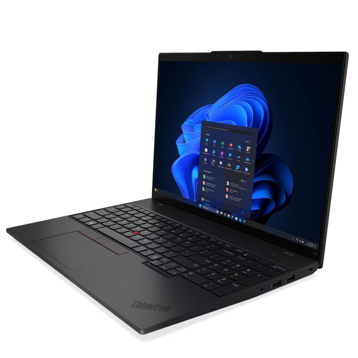 Ноутбук Lenovo 16 ThinkPad L16 Gen 2 WUXGA IPS 60Hz/Intel Core Ultra 7 255U/16GB/512 SSD/Intel UHD Graphics/W11P/Black (21SA002EGE)