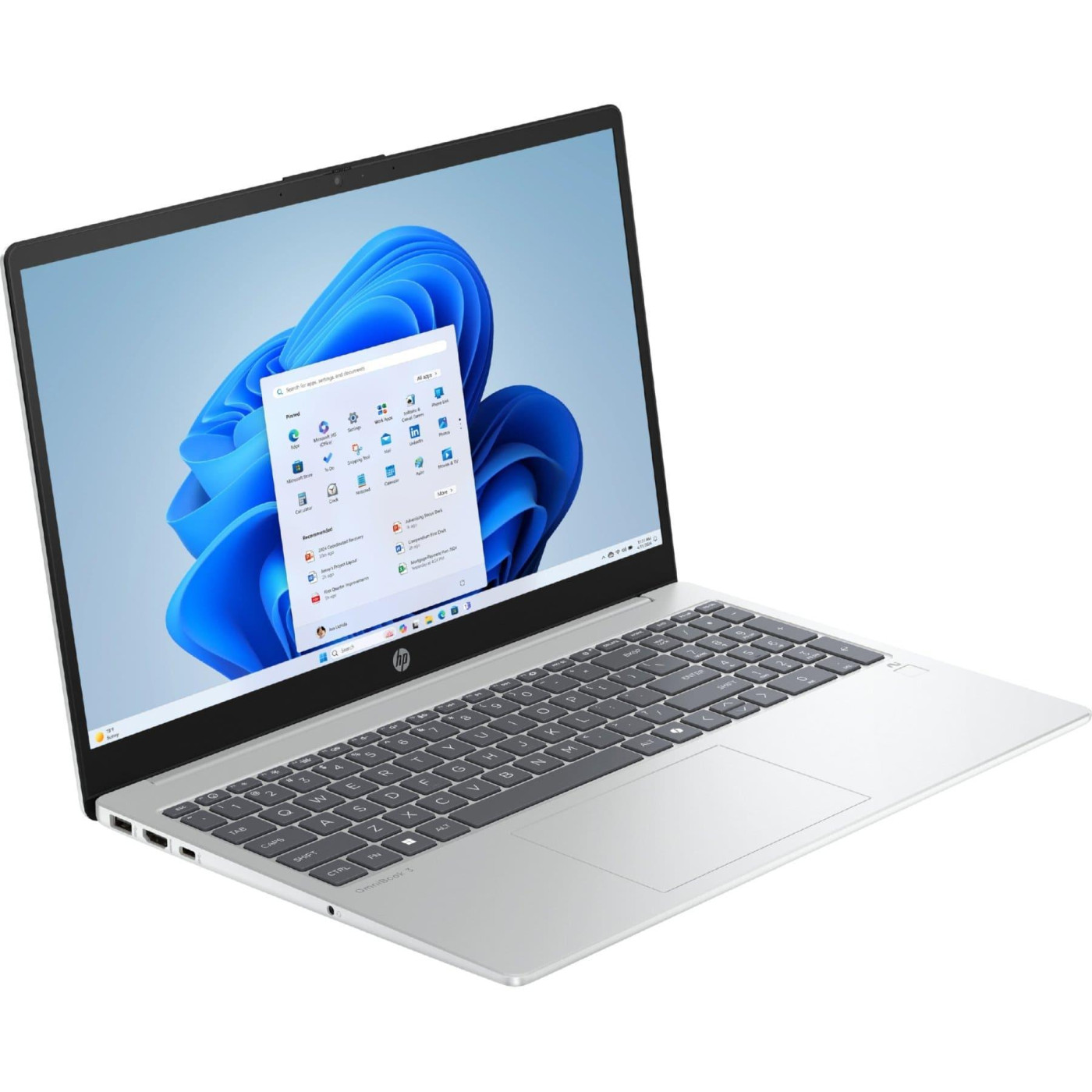Ноутбук HP 15.6 OmniBook 3 15-fn0013ua FHD IPS/Ryzen AI 5 330/16GB/512SSD/Radeon/W11H (C9NH9EA)