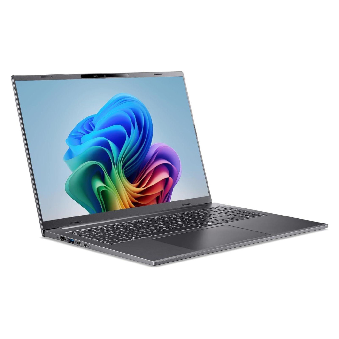 Ноутбук Acer 16 Aspire 16 A16-11M WUXGA IPS/Quallcomm X X1-26-100/32GB/1TB/UMA/Win11/Gray (NX.JLNEU.002)