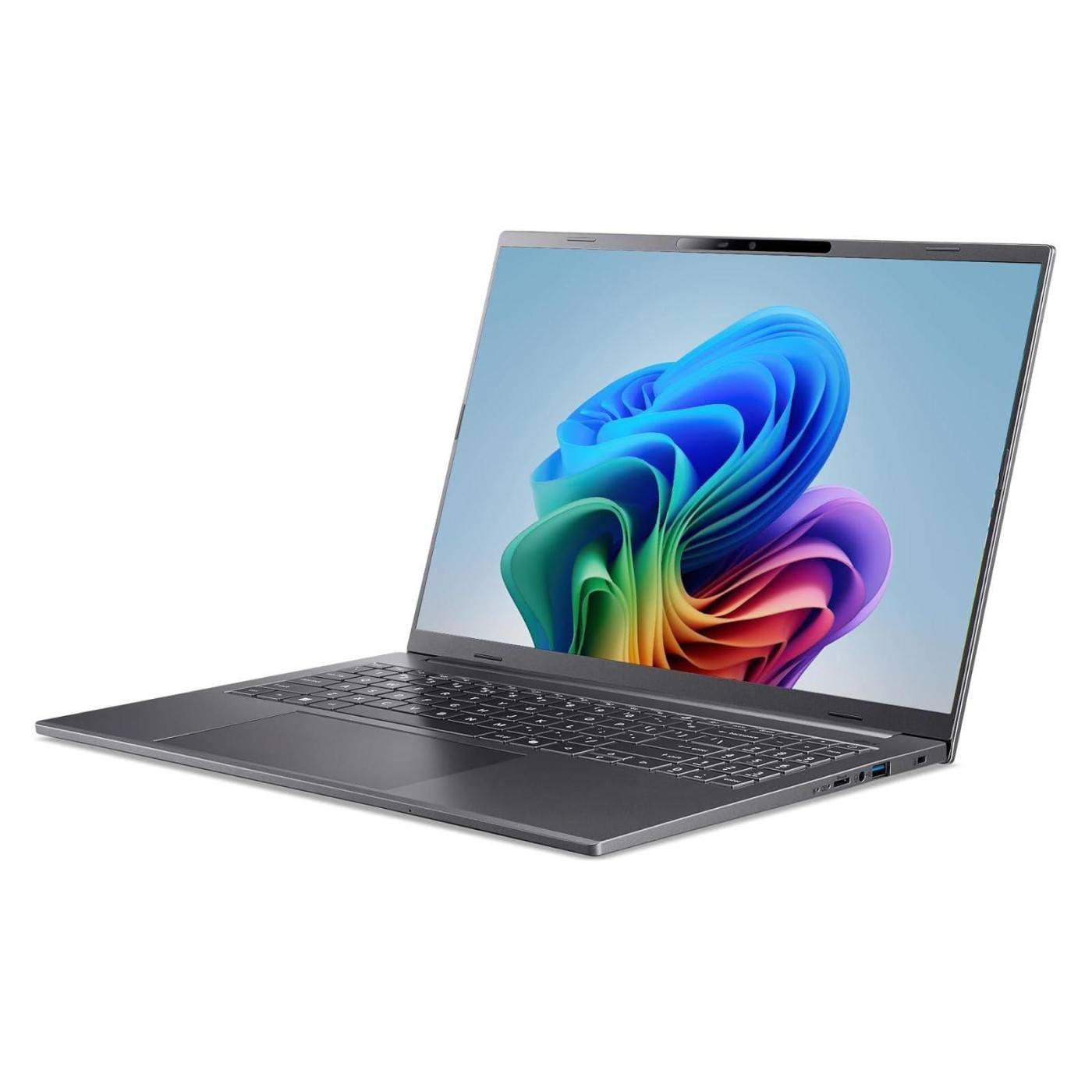 Ноутбук Acer 16 Aspire 16 A16-11M WUXGA IPS/Quallcomm X X1-26-100/32GB/1TB/UMA/Win11/Gray (NX.JLNEU.002)