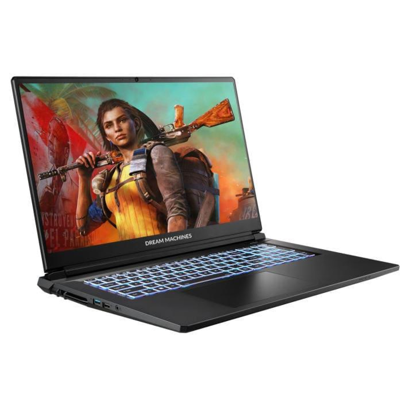 Ноутбук Dream Machines 17 RT5060-17 FHD IPS/AMD R7-260/32GB/1TB/RTX 5060 8GB/DOS/Black (RT5060-17UA21)