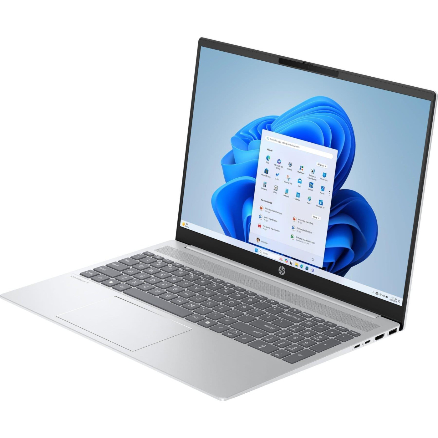 Ноутбук HP 16 OmniBook 5 16-af1024ua 1920x1200 IPS/Ultra 7 255U/16GB/512SSD/Intel Graphics/DOS/Silver (C9RS5EA)