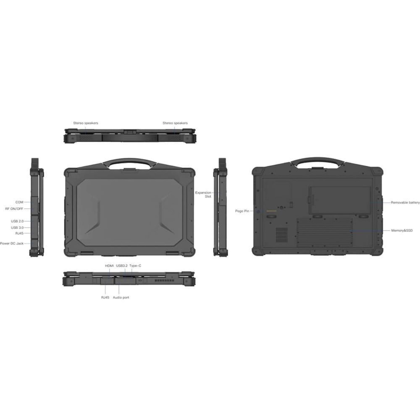 Ноутбук AGN 15.6 x15M FHD LCD/Intel Core Ultra 7 155H/32GB/512SSD/UMA/DOS/Black (AGN_x15M_i7_14Th_32_512)