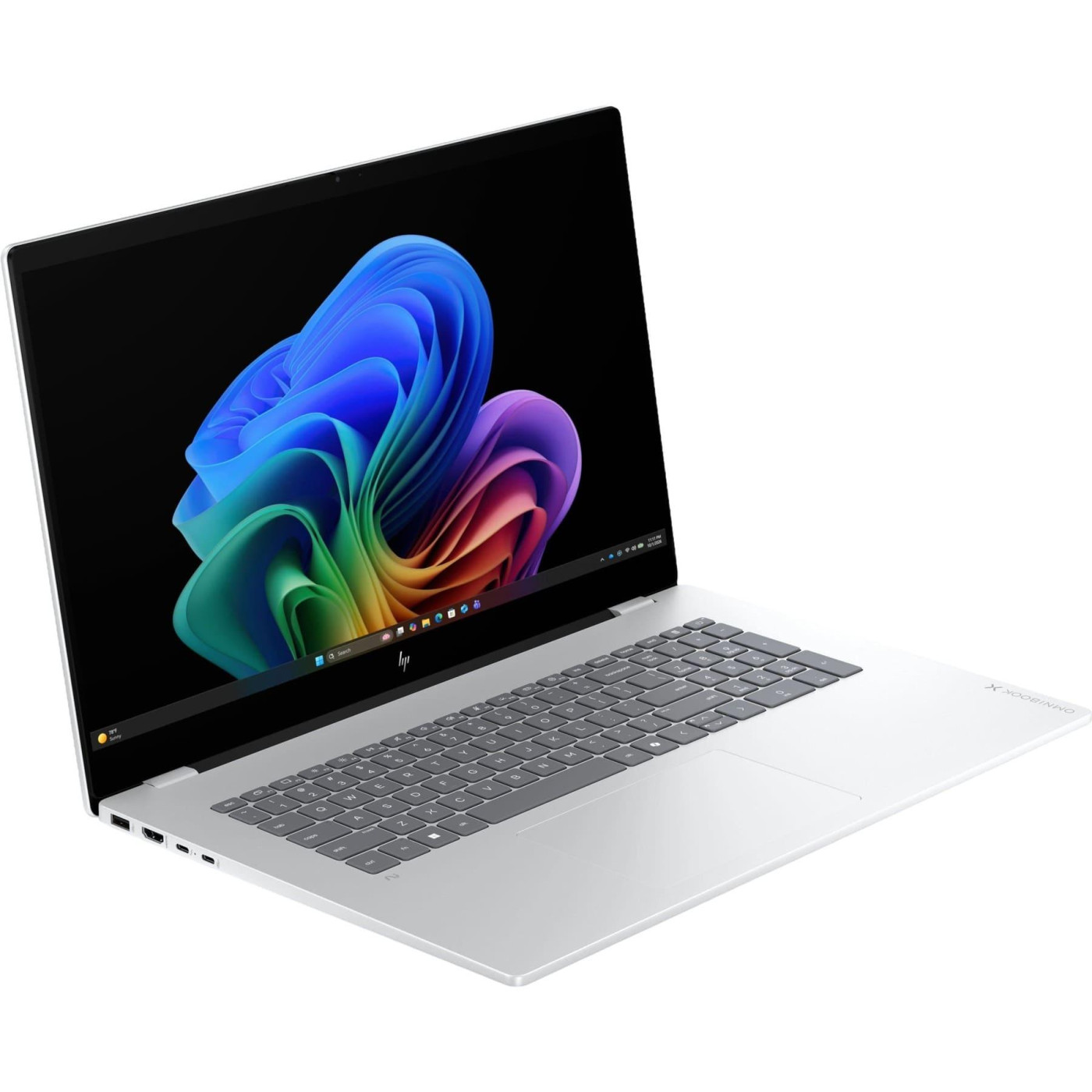 Ноутбук HP 17.3 OmniBook X 17-dd0000 FHD IPS Touchscreen/Intel Core Ultra 7 258V/32GB/1TB/Intel Arc Graphics/W11H/Glacier Silver (D4SE0U8) U1