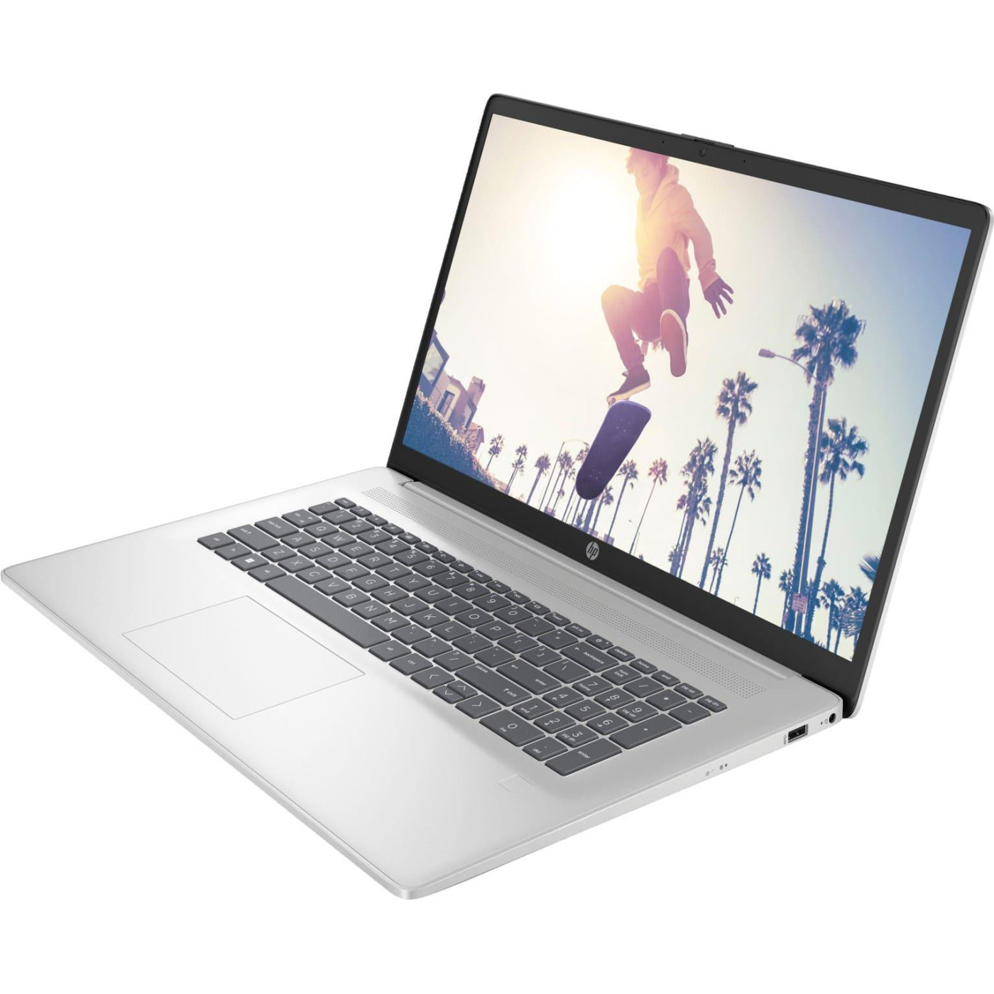 Ноутбук HP 17.3 17-cn4049ua FHD IPS/Intel 3-100U/16GB/512SSD/UMA/W11/Silver (D06HCEA)