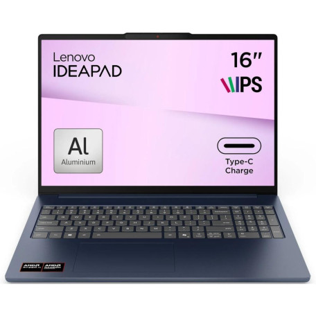Ноутбук 16 Lenovo IdeaPad Slim 5 16AHP11 FM/Ryzen 5 240/16GB/512/UMA/DOS/Cosmic Blue (83S4002FRA)