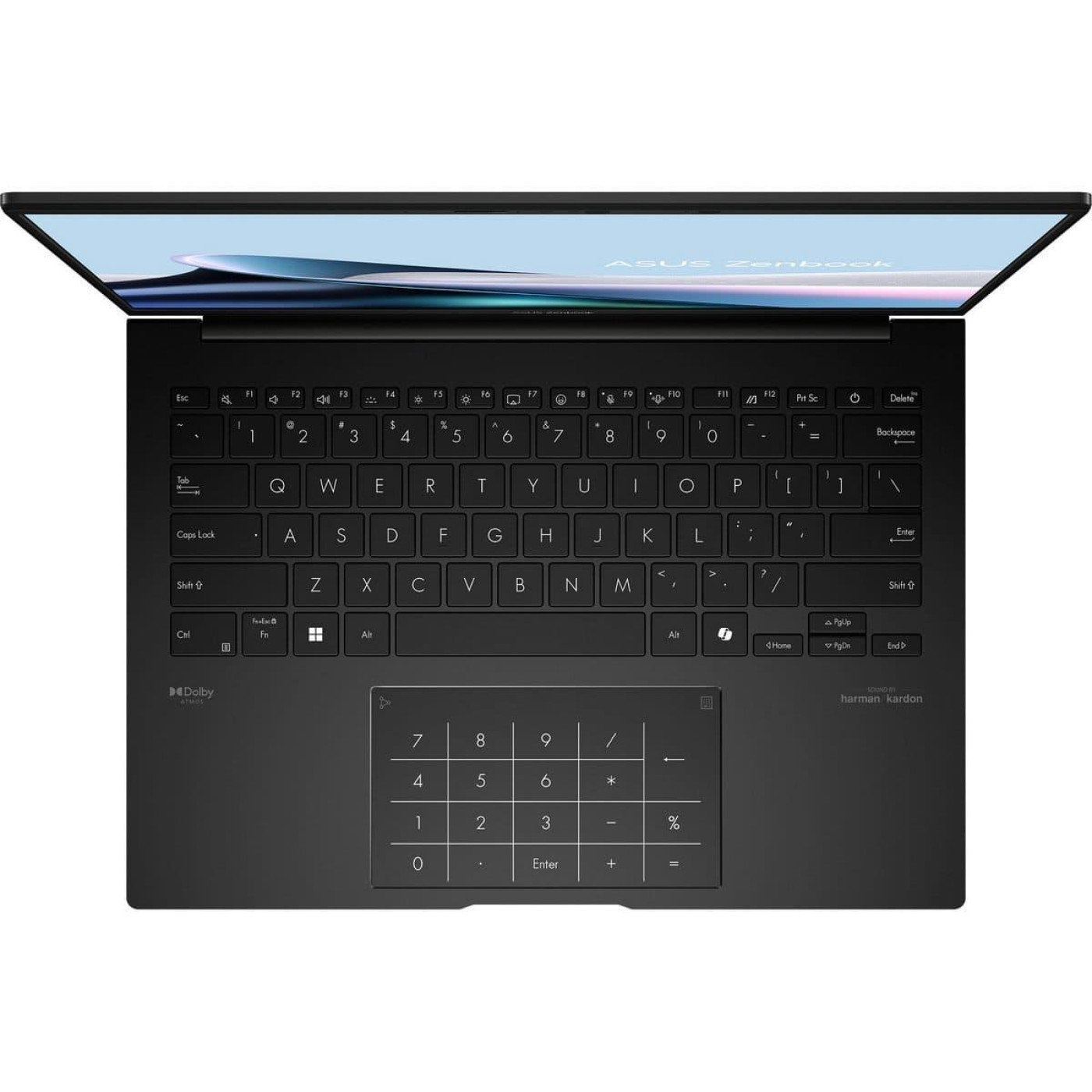 Ноутбук ASUS 14 Zenbook 14 UM3406KA-QD328 OLED/Ryzen 7 AI 350/16GB/1TB/UMA/DOS/Jade Black (90NB14U1-M00MK0)