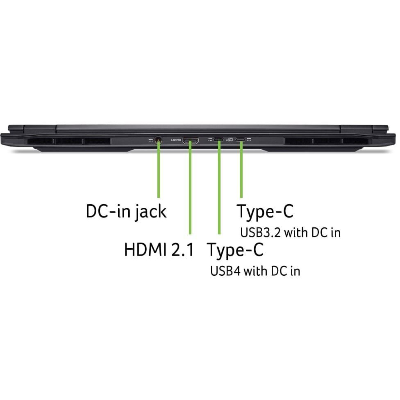 Ноутбук Acer 16 Nitro 16S AN16S-61 WQXGA IPS/AMD R7-350/32GB/1TB SSD/RTX 5070 Ti 12GB/Linux/Black (NH.QZWEU.002)