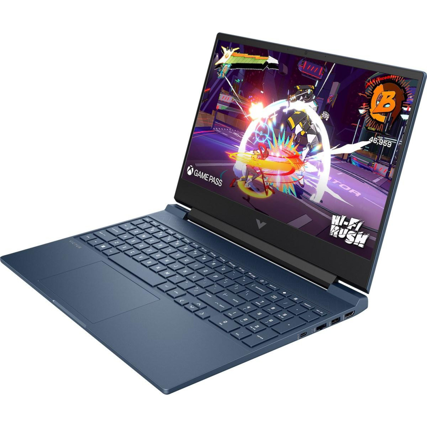 Ноутбук HP 15.6 Victus 15-fa2712ua FHD IPS/Intel i5-13420H/16GB/512SSD/RTX 3050 6GB/DOS/Blue (C9XE1EA)