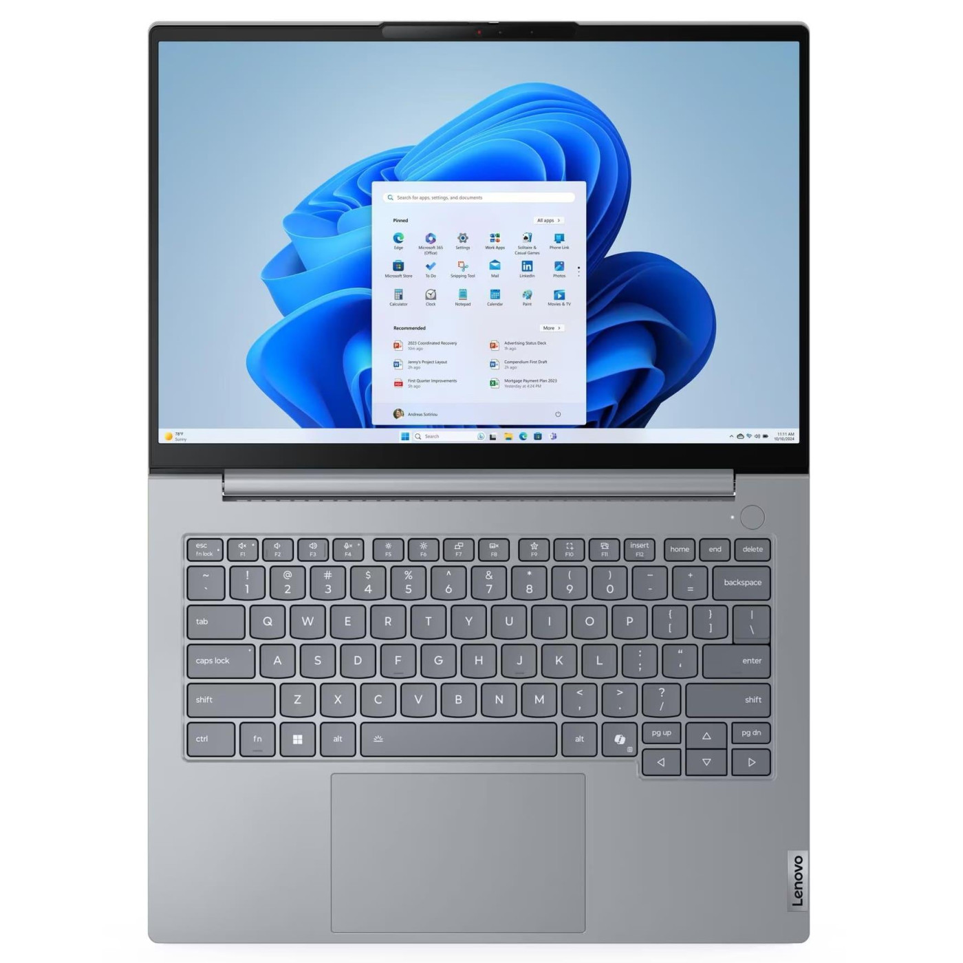 Ноутбук Lenovo 14 ThinkBook 14-G9 WUXGA IPS AG/Intel 7-240H/16GB/512SSD/UMA/W11P/Gray (21UY0017RA)