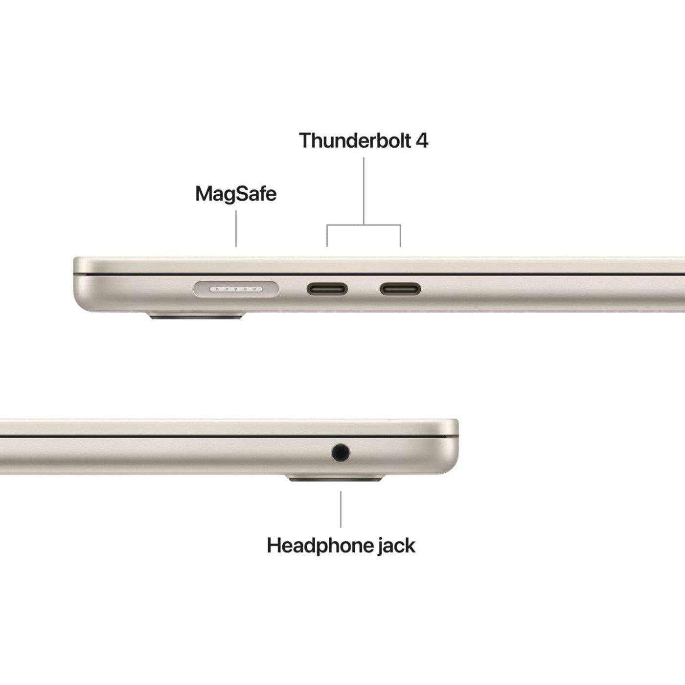 Ноутбук Apple 15.3 MacBook Air / M5/16GB/512SSD/UMA/MacOS/Starlight (MDVD4UA/A)