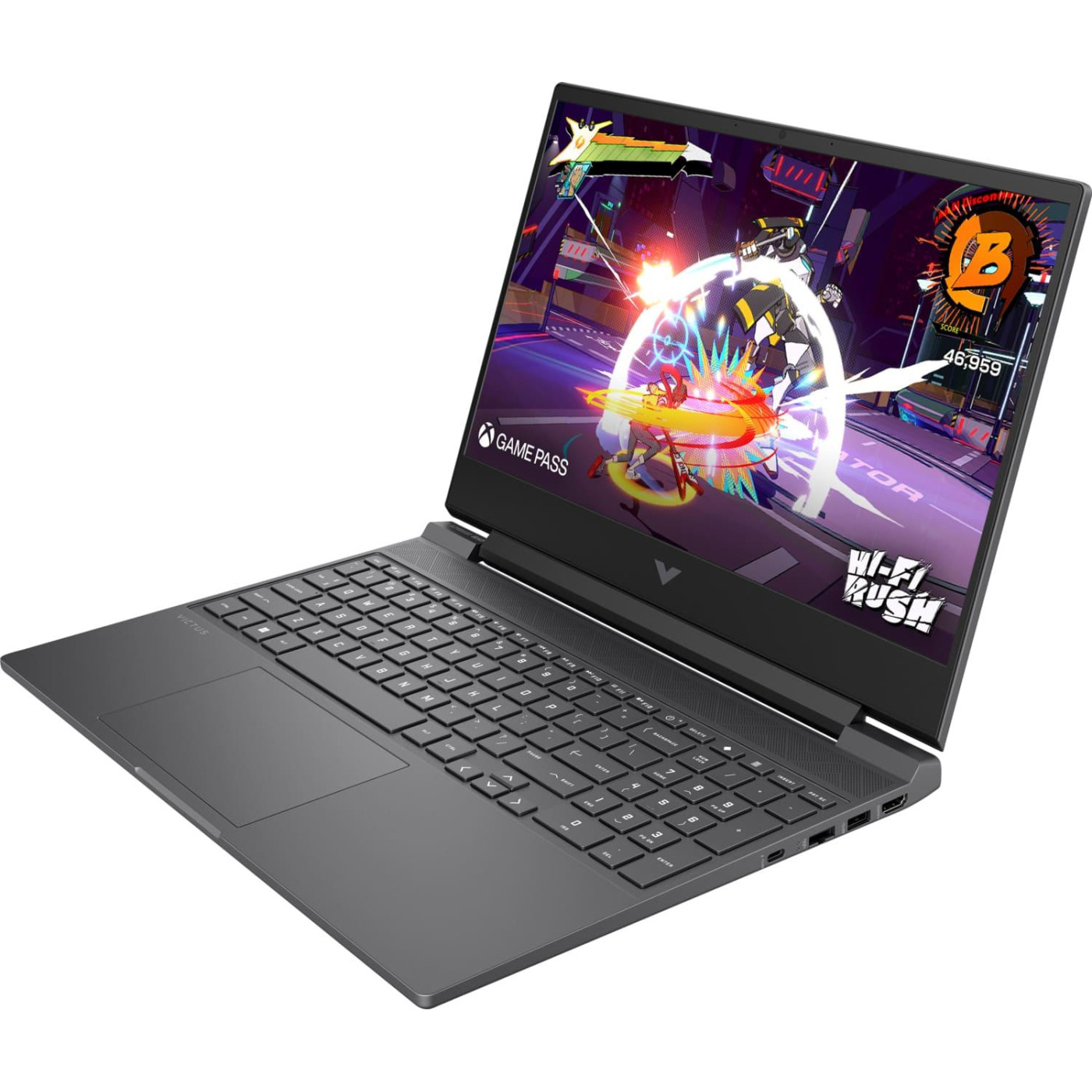 Ноутбук HP 15.6 Victus 15-fa2707ua FHD IPS/Intel i5-13420H/16GB/512SSD/RTX 3050 6GB/DOS/Grey (BF1H3EA)