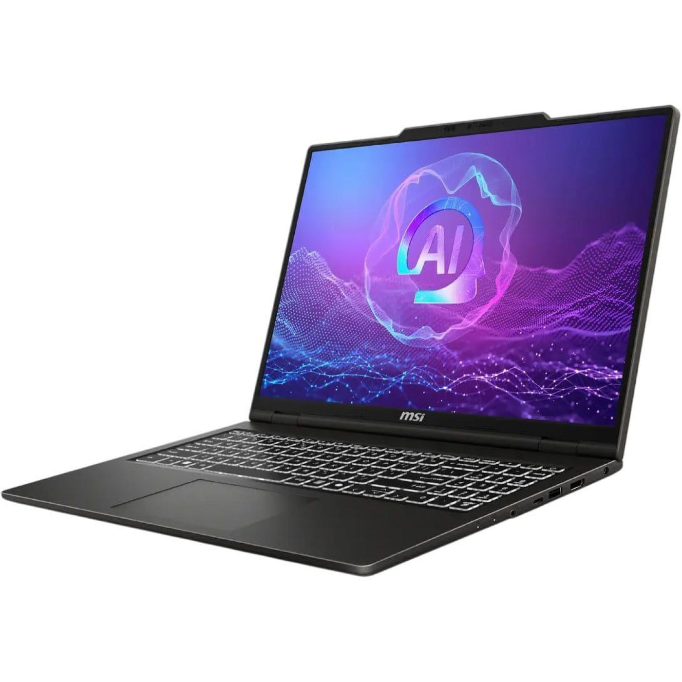 Ноутбук MSI 16 Venture A16 AI+ A3HMG 2048x1280 IPS 120Hz/Ryzen 5 AI 340/16GB/512 SSD/Radeon 840M/W11H/Solid Gray (A3HMG-036)