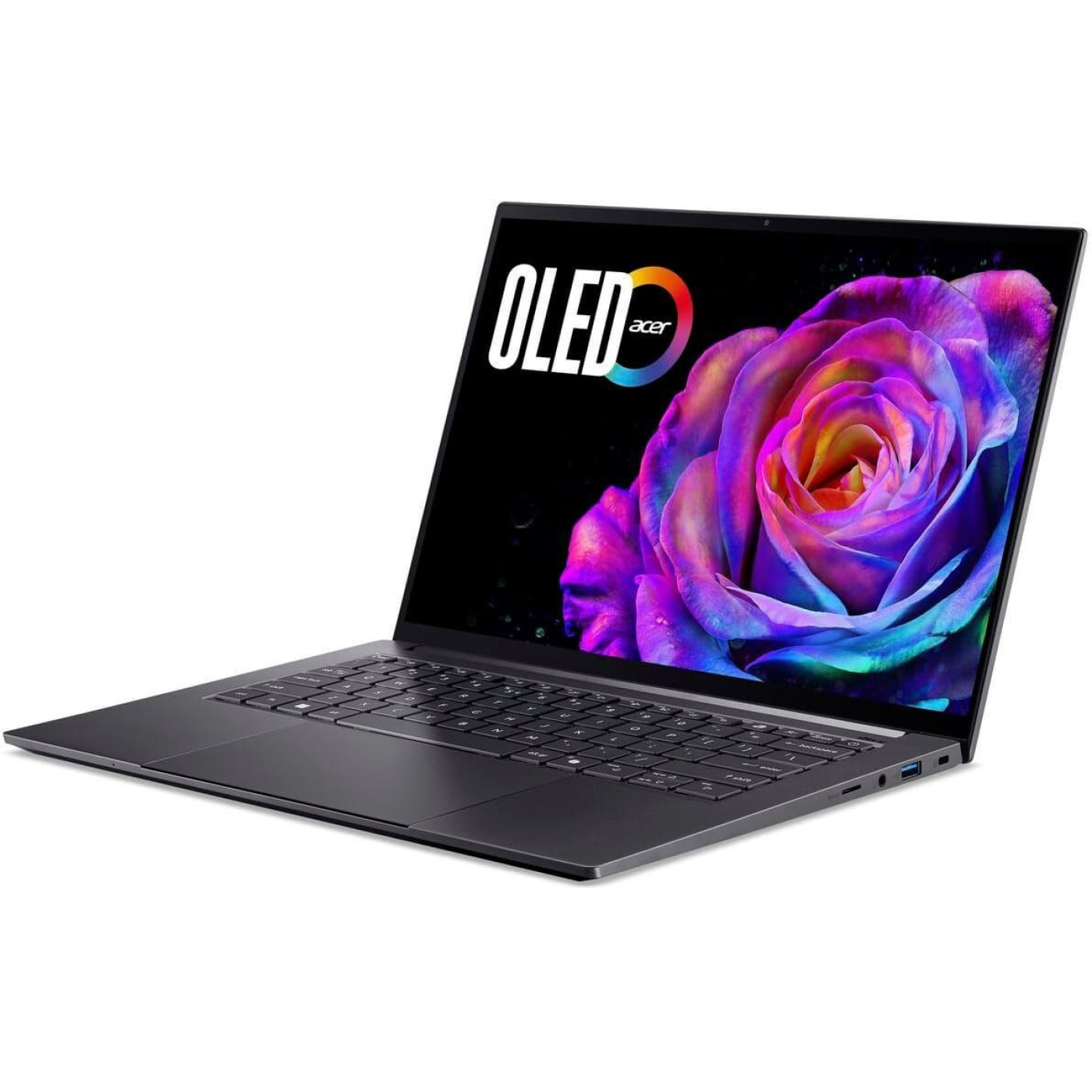 Ноутбук Acer 14.5 Swift X 14 SFX14-73G 2.8K OLED/Intel U7-255H/32GB/1TB/RTX 5060 8GB/W11/Gray (NX.J82EU.005)