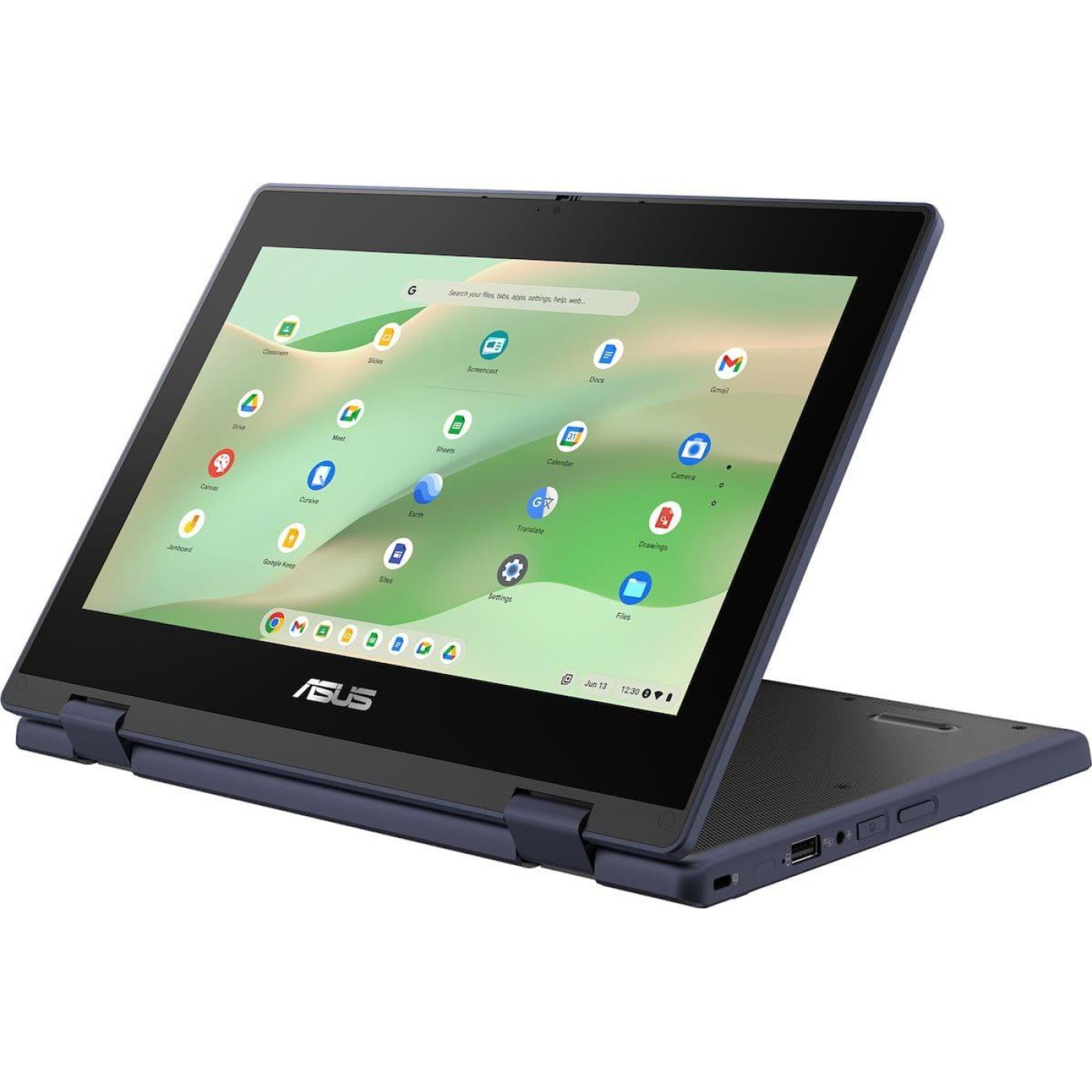 Ноутбук ASUS 11.6 Chromebook CZ11 Flip CZ1104FM2A HD/MediaTek Kompanio 520/8GB/64SSD/ARM Mali-G52 MC2/ChromeOS/Mineral Grey (90NX07V1-M00900)