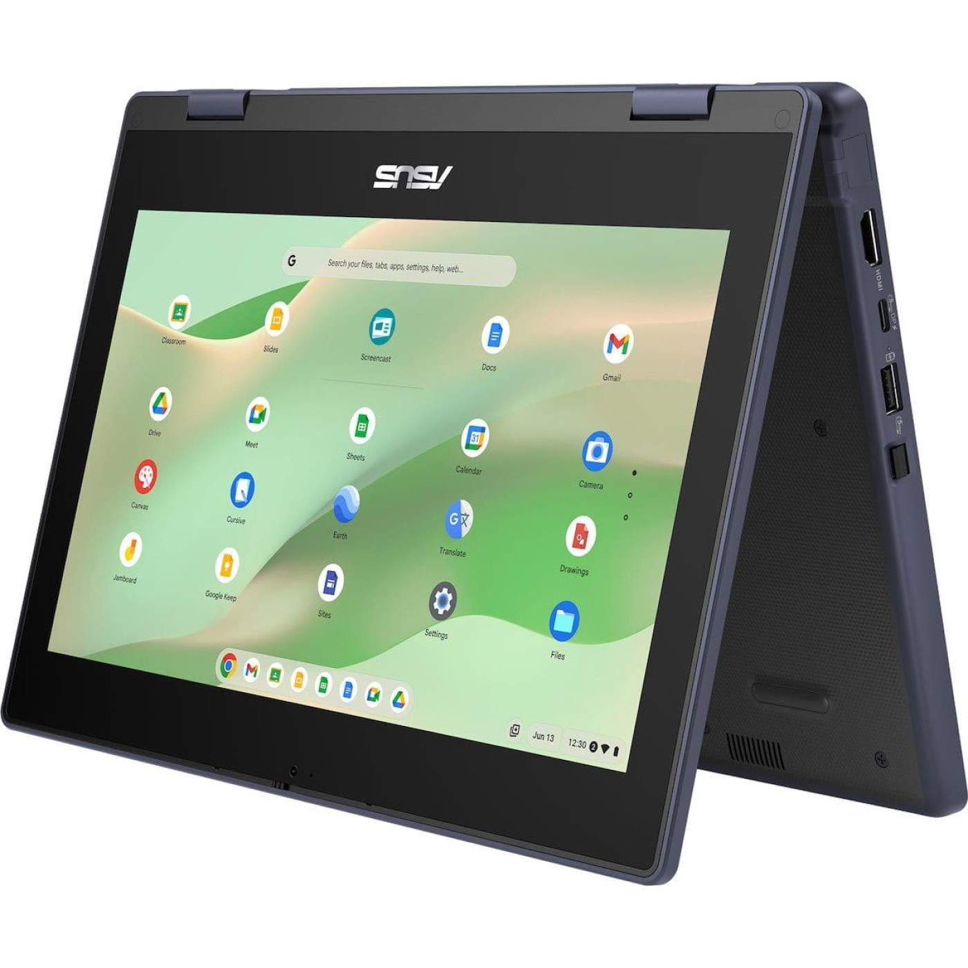 Ноутбук ASUS 11.6 Chromebook CZ11 Flip CZ1104FM2A HD/MediaTek Kompanio 520/8GB/64SSD/ARM Mali-G52 MC2/ChromeOS/Mineral Grey (90NX07V1-M00900)