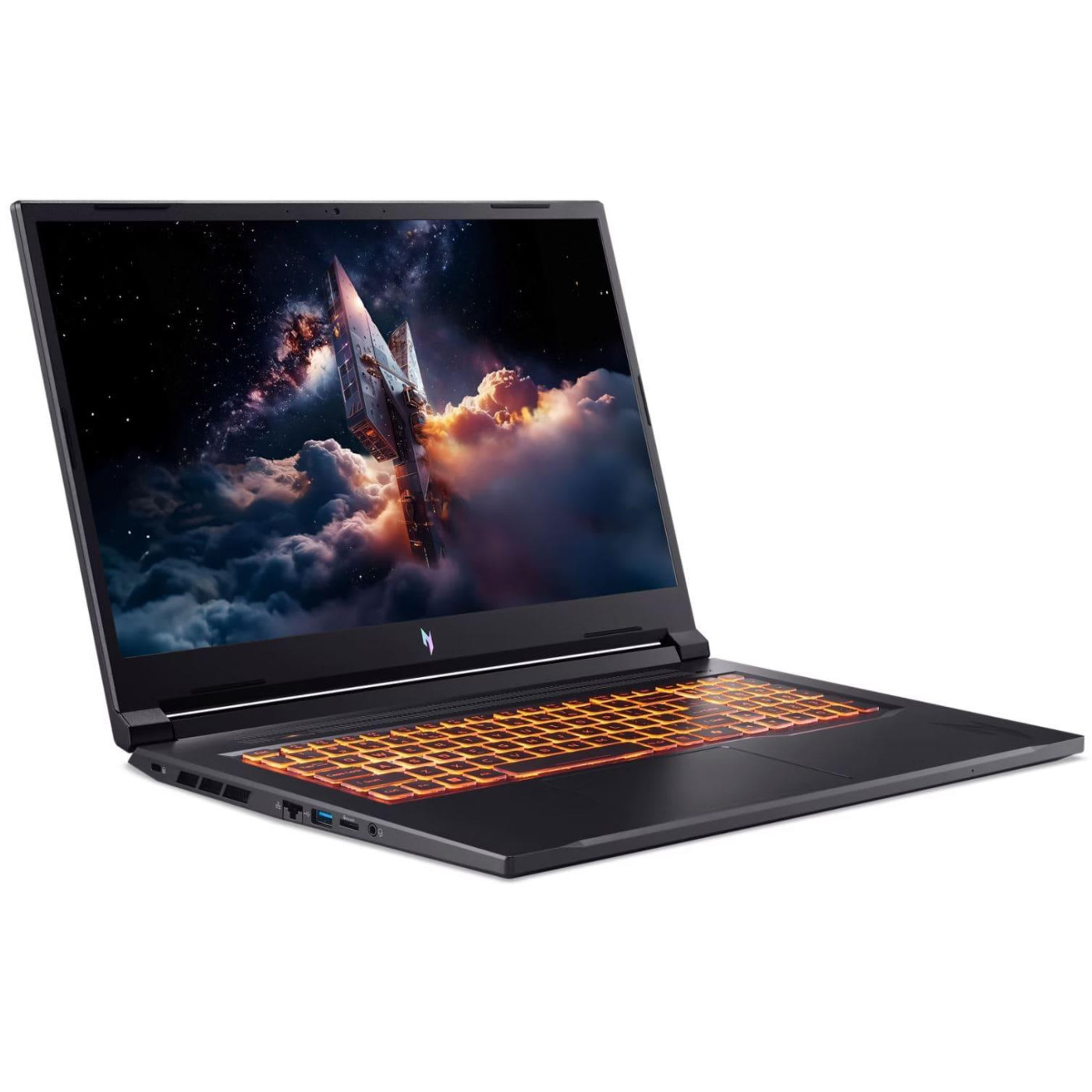 Ноутбук Acer 17.3 Nitro V 17 ANV17-41 FHD IPS/Ryzen 7 260/32GB/2TB/RTX 5070 8GB/DOS/Black (NH.QZKEU.005)