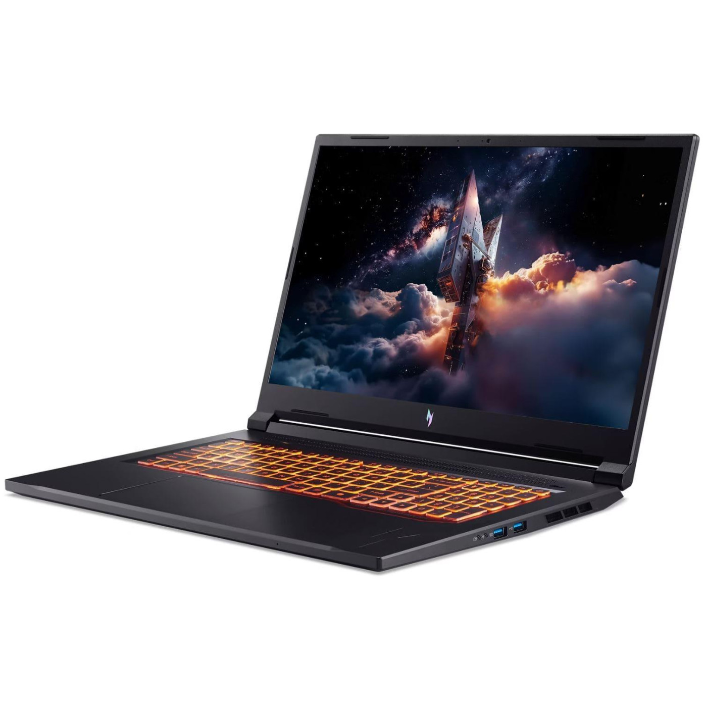 Ноутбук Acer 17.3 Nitro V 17 ANV17-41 FHD IPS/Ryzen 7 260/32GB/2TB/RTX 5070 8GB/DOS/Black (NH.QZKEU.005)
