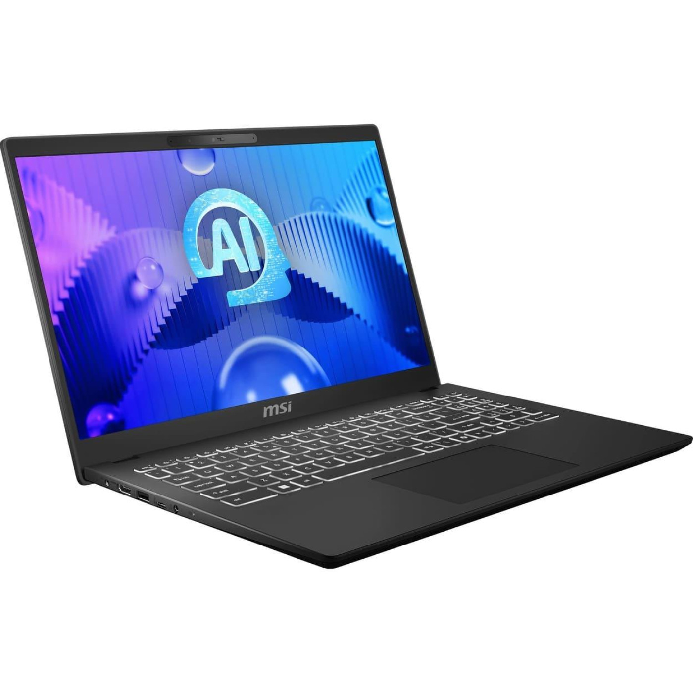 Ноутбук MSI 15 Modern 15 H AI C1MG-099UA 1920x1080/U7-155H/16/512/Intel Arc/W11/ Black (9S7-15H551-099)