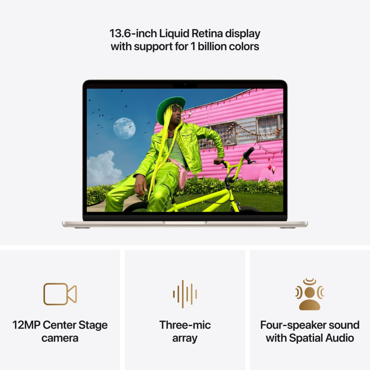 Ноутбук Apple 13.6 MacBook Air / M5/16GB/1TB/UMA/MacOS/Starlight (MDHC4UA/A)