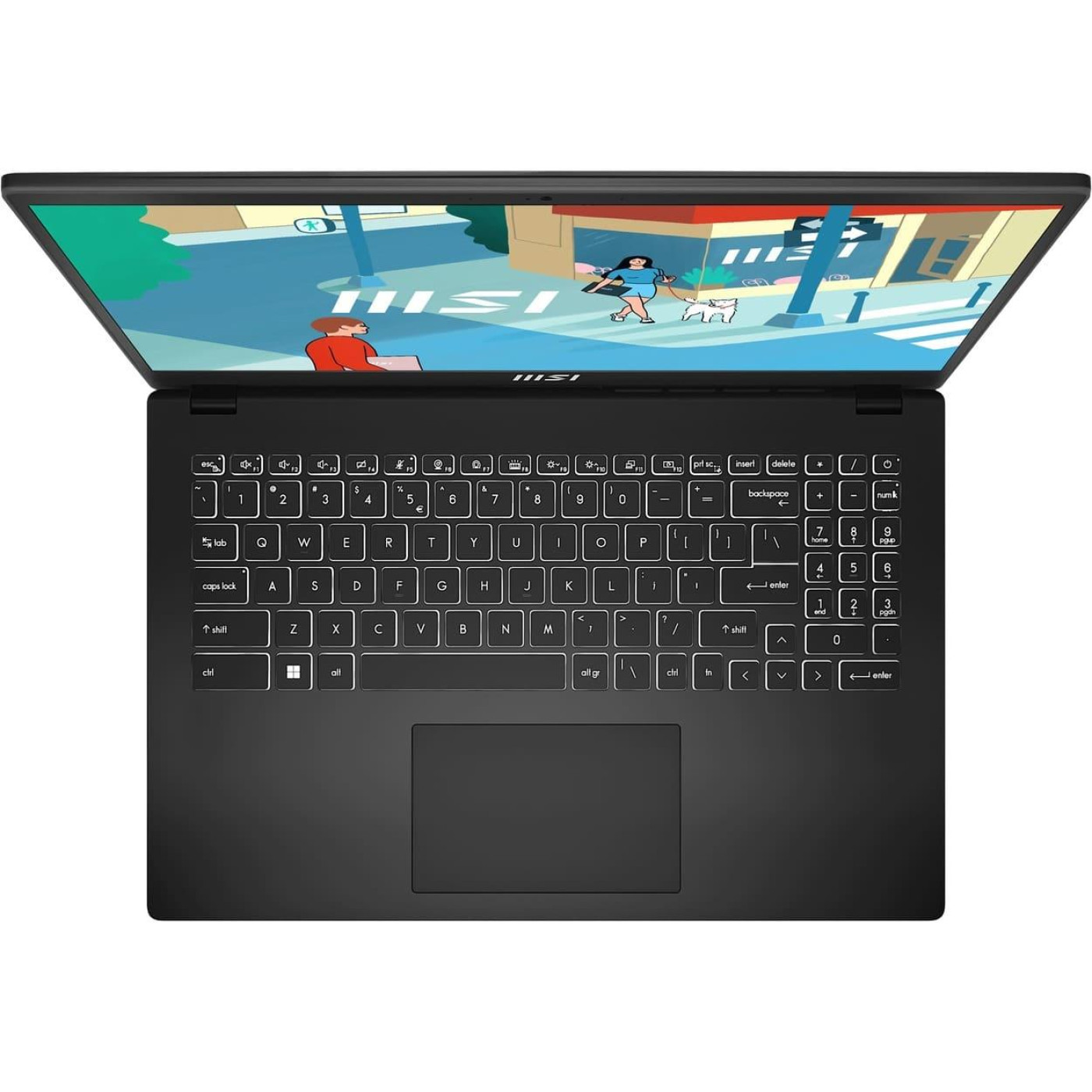 Ноутбук MSI 15 Modern 15 H C13M-264XUA 1920x1080/i5-13420H/16/512/Iris Xe Graphics/DOS/Black (9S7-15H431-264)