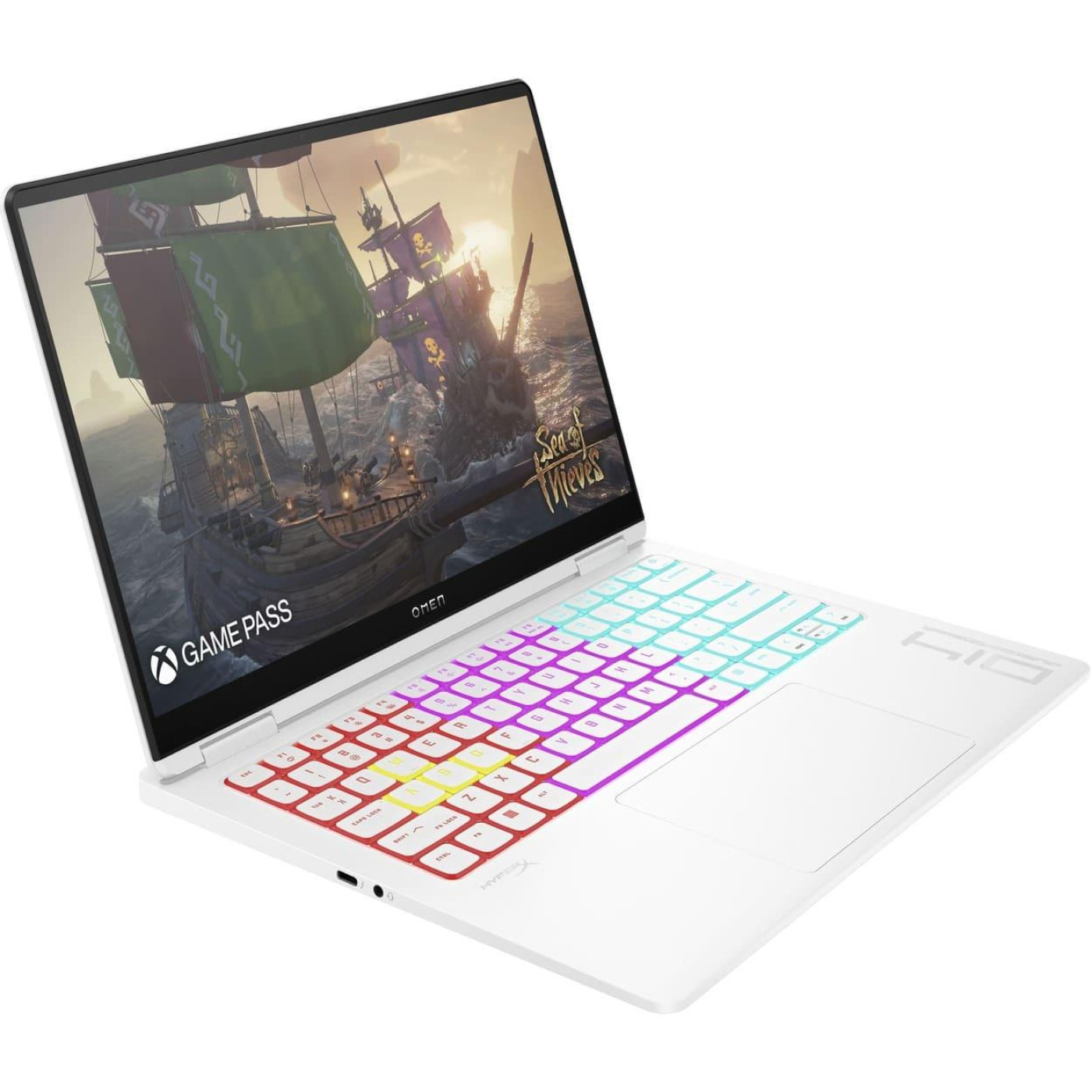 Ноутбук HP 14 OMEN Transcend 14-fb1001ua 3K OLED/Intel U9-285H/64GB/2TB/RTX 5070 8GB/W11/White (C3UL1EA)