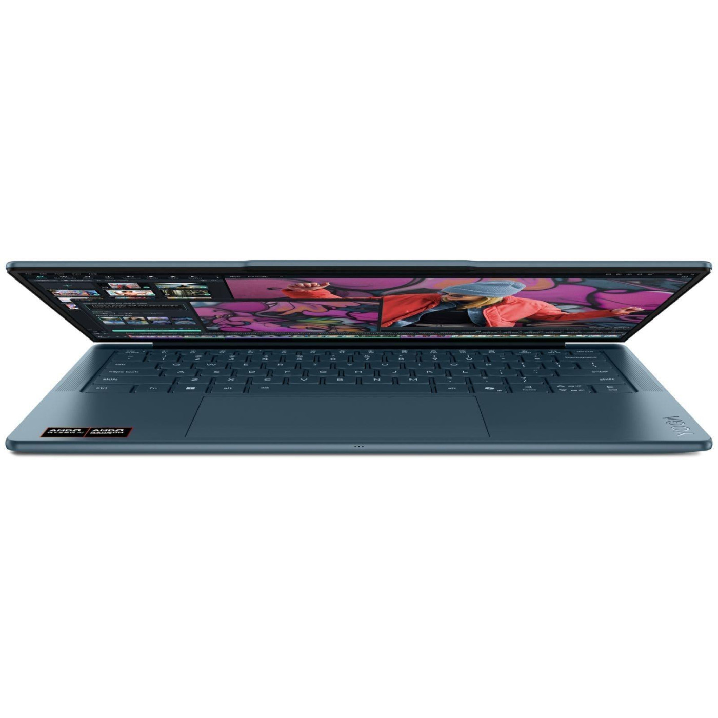 Ноутбук Lenovo 14 Yoga Slim 7 14AKP10 OLED/Ryzen 7 AI 350/16GB/1TB/UMA/DOS/Tidal Teal (83JY004URA)