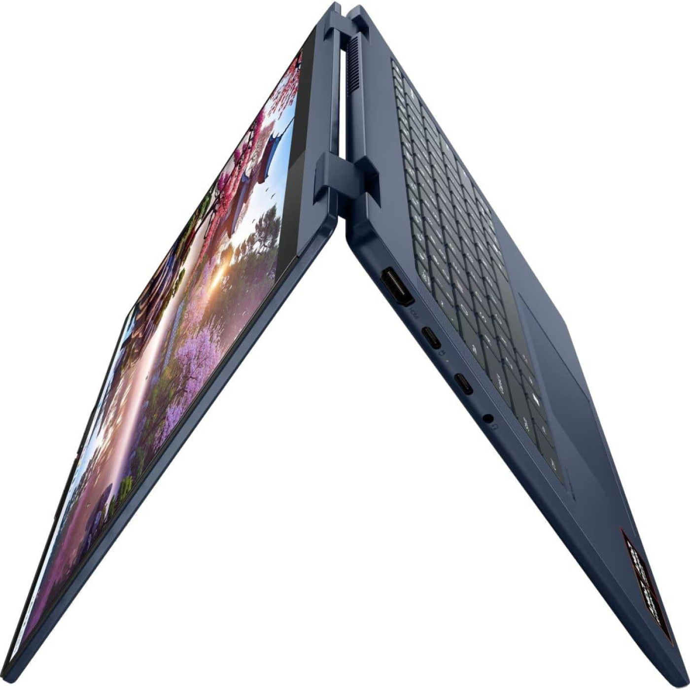 Ноутбук Lenovo 14 IdeaPad 5 14AKP10 IPS (1920x1200) Full HD+ Touchscreen/AMD Ryzen AI 7 350 (2.0 - 5.0 ГГц)/16GB/2TB/AMD Radeon 860M/DOS/Cosmic Blue ( U1