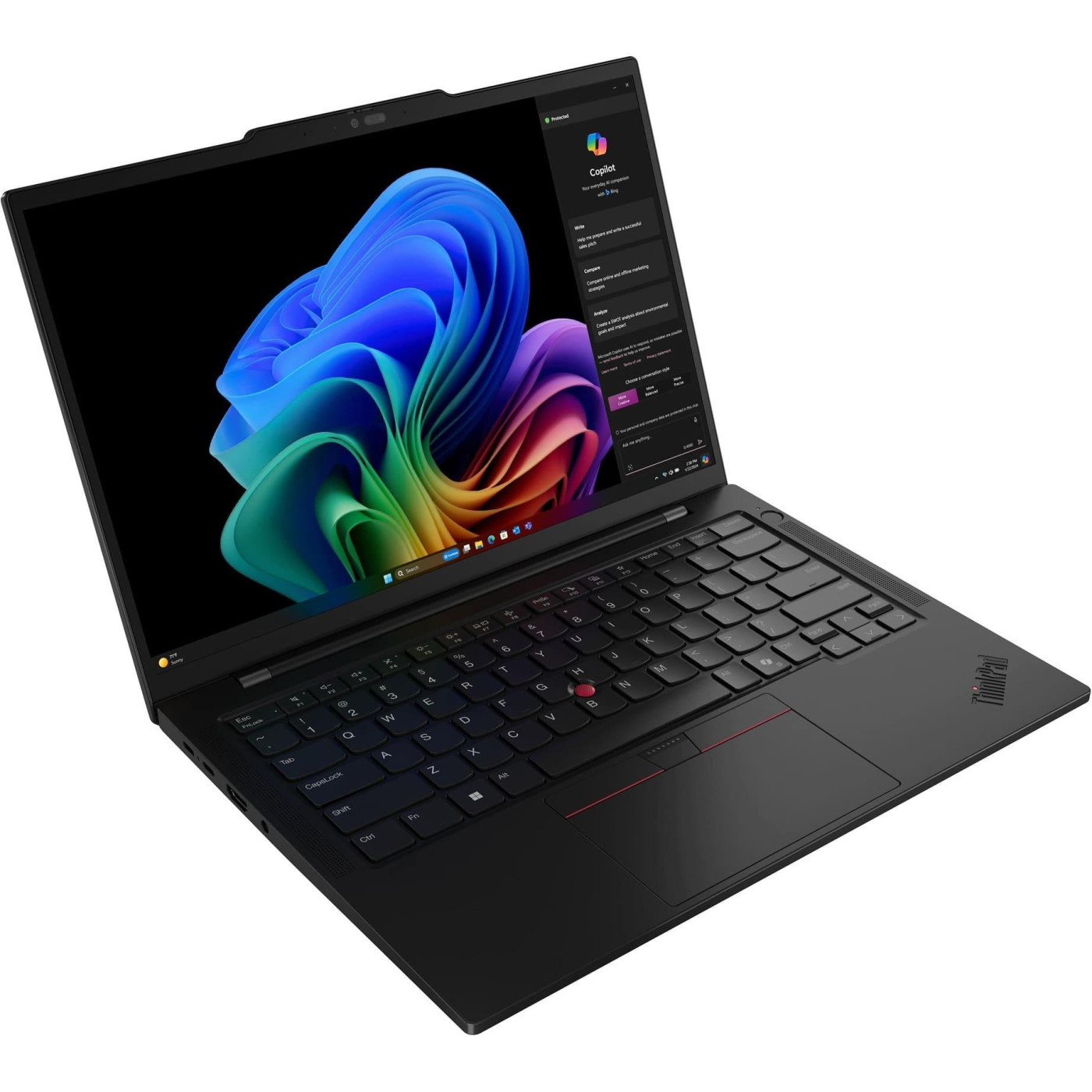 Ноутбук Lenovo 14 ThinkPad T14s Gen 6 IPS (1920x1200) Full HD+ Touchscreen/Intel Core Ultra 7 258V (2.2 - 4.8 ГГц)/32GB/2TB/Intel Arc Graphics/W11P/Bl U1