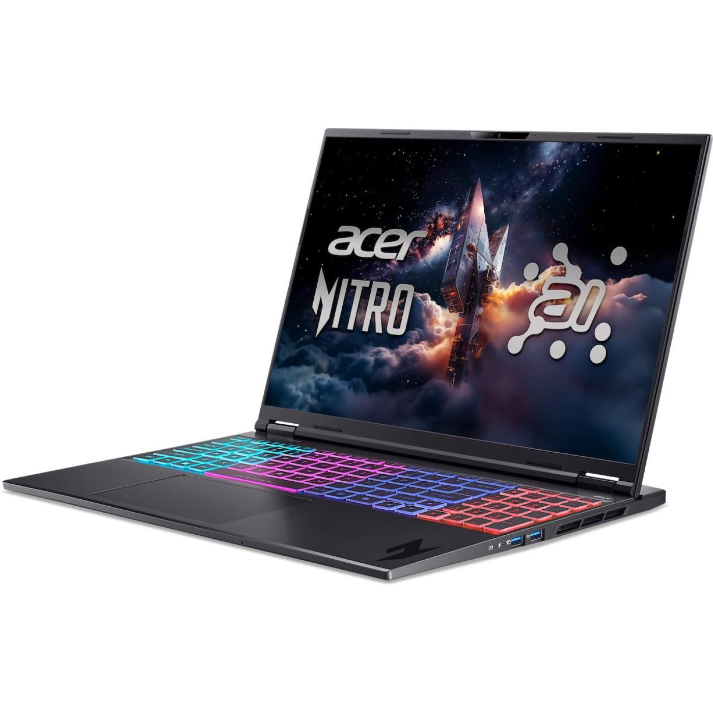 Ноутбук Acer 16 Nitro 16S AI AN16S-61-R7HR 1920x1200 IPS/Ryzen 9 AI 365/32GB/1TB/RTX 5060 8GB/DOS/Black (NH.QXUEU.002)