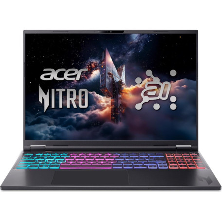 Ноутбук Acer 16 Nitro 16S AI AN16S-61-R7HR 1920x1200 IPS/Ryzen 9 AI 365/32GB/1TB/RTX 5060 8GB/DOS/Black (NH.QXUEU.002)