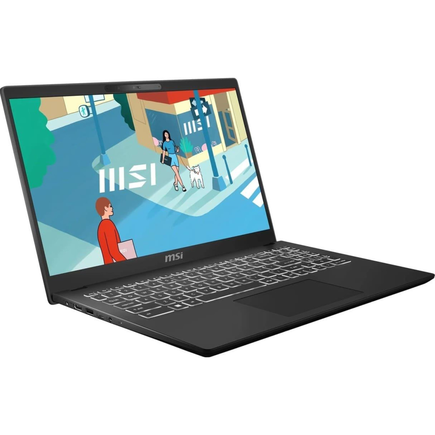 Ноутбук MSI 15 Modern 15 H C13M-263XUA 1920x1080/i7-13700H/16/1TB SSD/Iris Xe Graphics/DOS/Black (9S7-15H431-263)