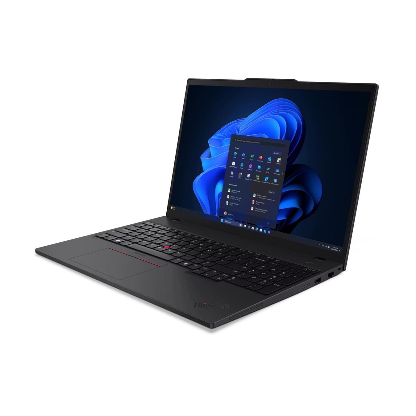 Ноутбук Lenovo 16 ThinkPad T16 Gen 4 IPS (1920x1200) Full HD+ Touchscreen/Intel Core Ultra 7 255U (3.8 - 5.2 ГГц)/64GB/2TB/Intel Graphics/W11P/Black ( U1