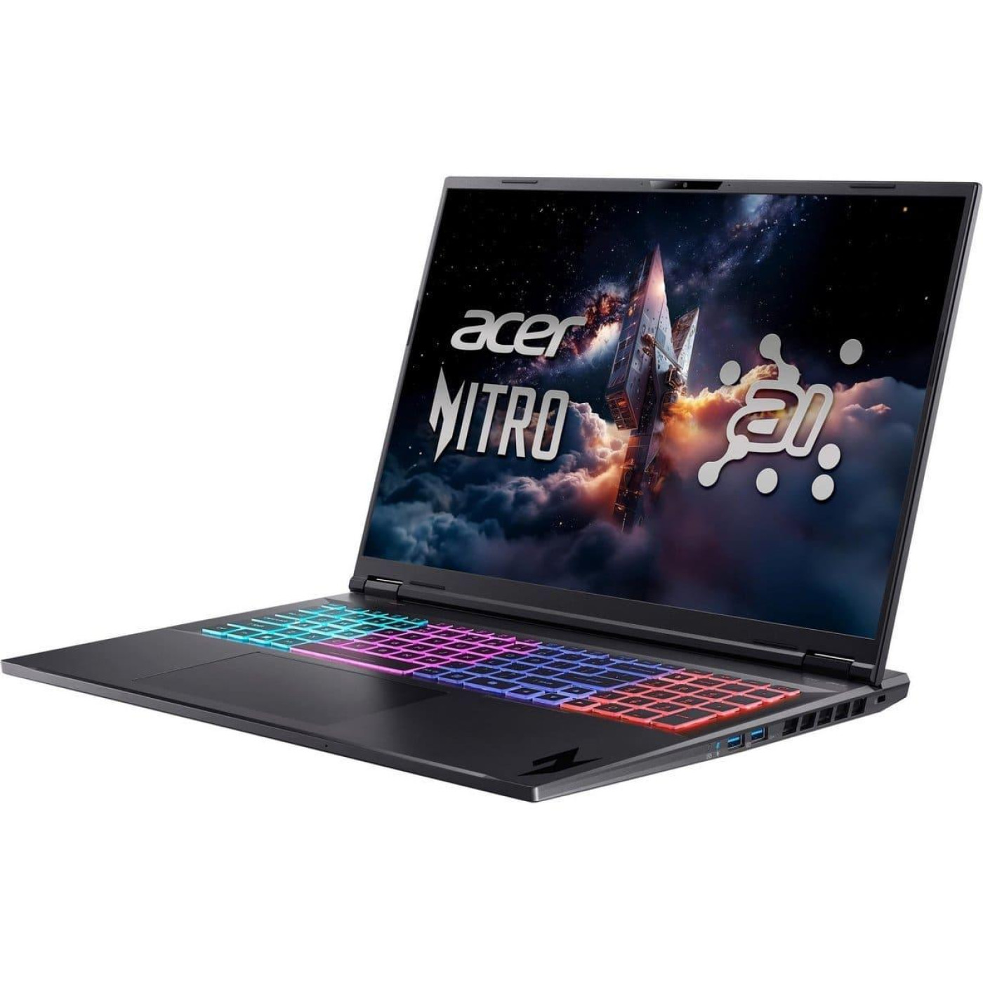 Ноутбук Acer 18 Nitro 18 AI AN18-61-R4L8 2560x1600 IPS/Ryzen 7 AI 350/32GB/1TB/RTX 5060 8GB/DOS/Black (NH.QY7EU.004)