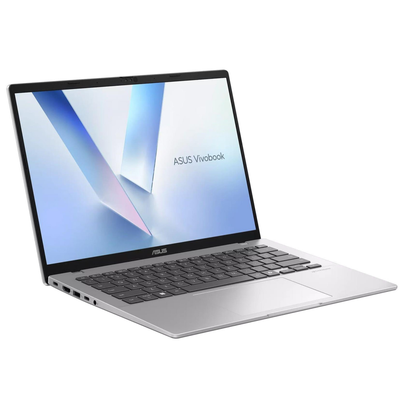 Ноутбук ASUS 14 Vivobook 14 M1407KA-LY143 WUXGA IPS/Ryzen 5 AI 330/16GB/512SSD/UMA/DOS/Silver (90NB15H3-M006Y0)