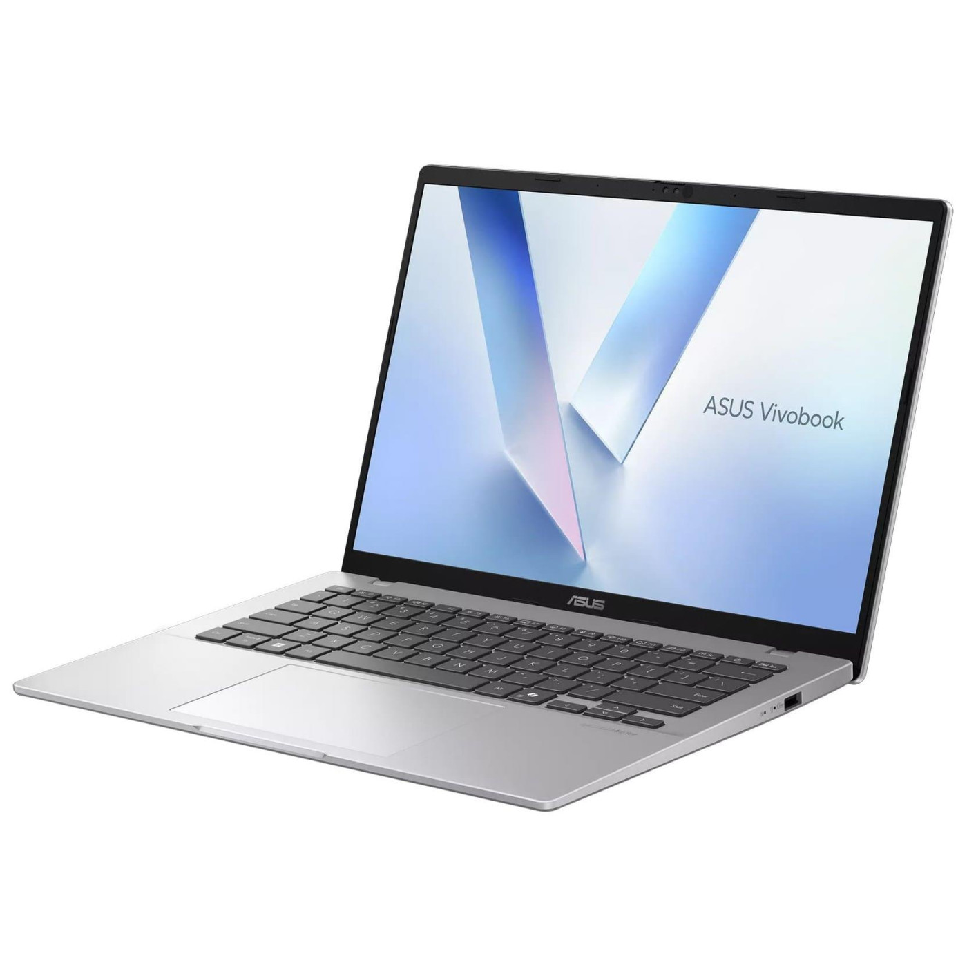 Ноутбук ASUS 14 Vivobook 14 M1407KA-LY143 WUXGA IPS/Ryzen 5 AI 330/16GB/512SSD/UMA/DOS/Silver (90NB15H3-M006Y0)