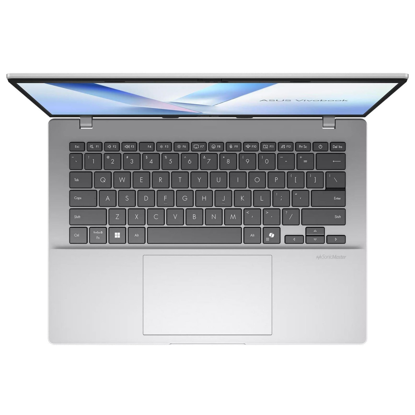 Ноутбук ASUS 14 Vivobook 14 M1407KA-LY143 WUXGA IPS/Ryzen 5 AI 330/16GB/512SSD/UMA/DOS/Silver (90NB15H3-M006Y0)