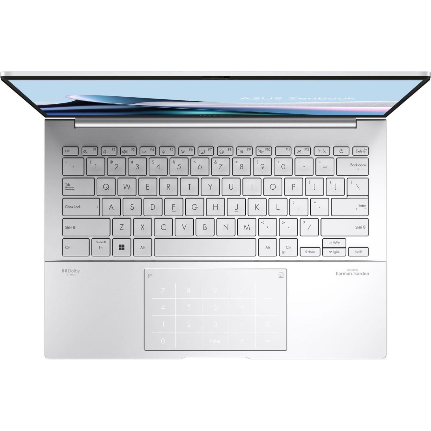 Ноутбук ASUS 14 Zenbook 14 UX3405CA 3K OLED/Intel U5-225H/16GB/1TB/Intel Arc/DOS/Foggy Silver (90NB14W2-M01V90)