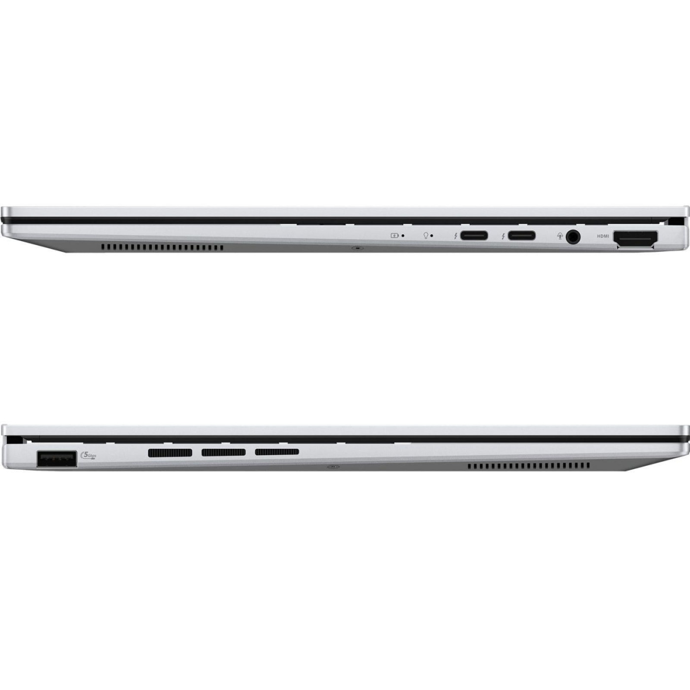 Ноутбук ASUS 14 Zenbook 14 UX3405CA 3K OLED/Intel U5-225H/16GB/1TB/Intel Arc/DOS/Foggy Silver (90NB14W2-M01V90)