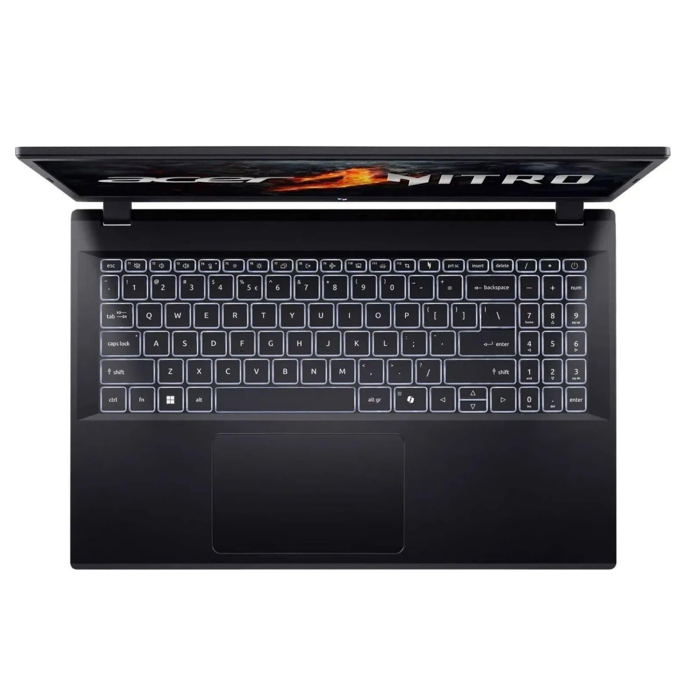 Ноутбук Acer 15.6 Nitro V 15 FHD IPS 165Hz/Ryzen 7 7735HS/16GB/512 SSD/RTX 4050 6GB/DOS/Obsidian Black (NH.QSGEX.00U)