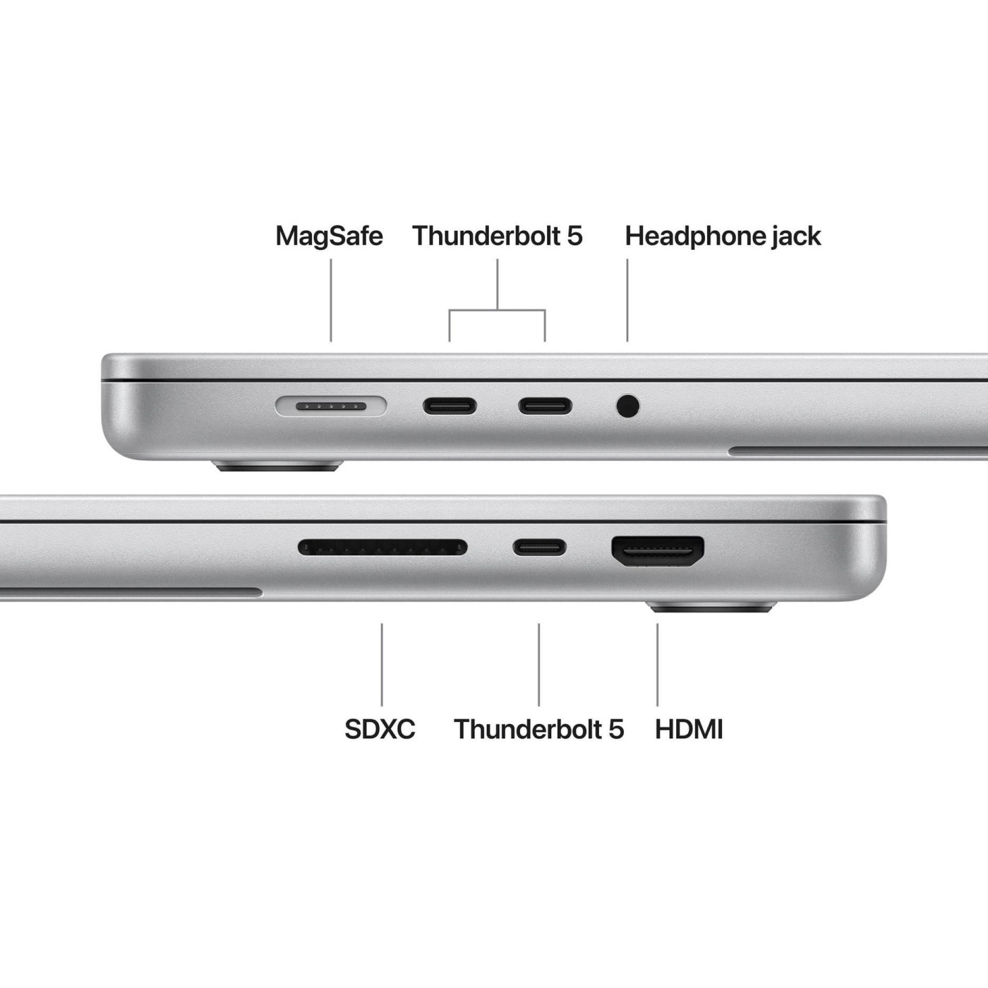 Ноутбук Apple 16.2 MacBook Pro / M5 Pro/48GB/1TB/UMA/MacOS/Silver (MGE64UA/A)