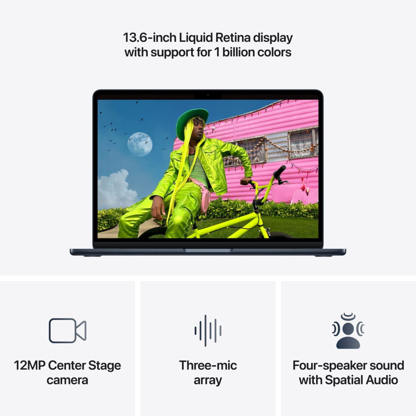 Ноутбук Apple 13.6 MacBook Air/ M5/16GB/1TB/UMA/MacOS/Midnight (MDHF4UA/A)