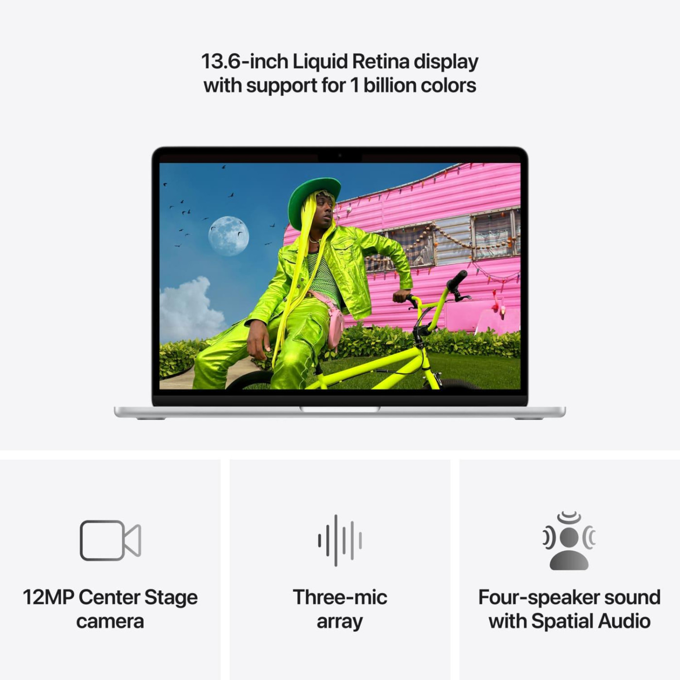 Ноутбук Apple 13.6 MacBook Air / M5/16GB/512SSD/UMA/MacOS/Silver (MDH74UA/A)