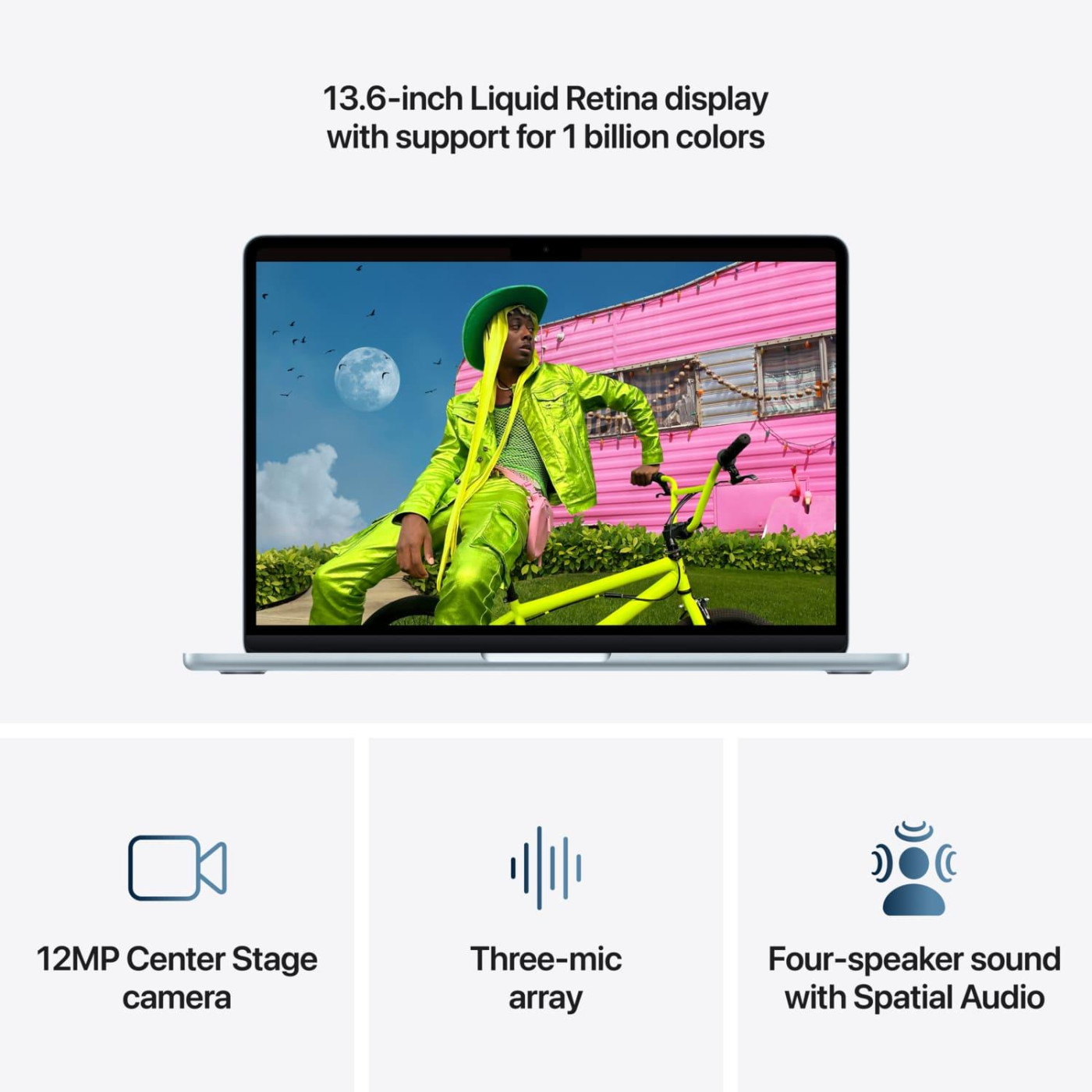 Ноутбук Apple 13.6 MacBook Air / M5/16GB/512SSD/UMA/MacOS/Sky Blue (MDHH4UA/A)