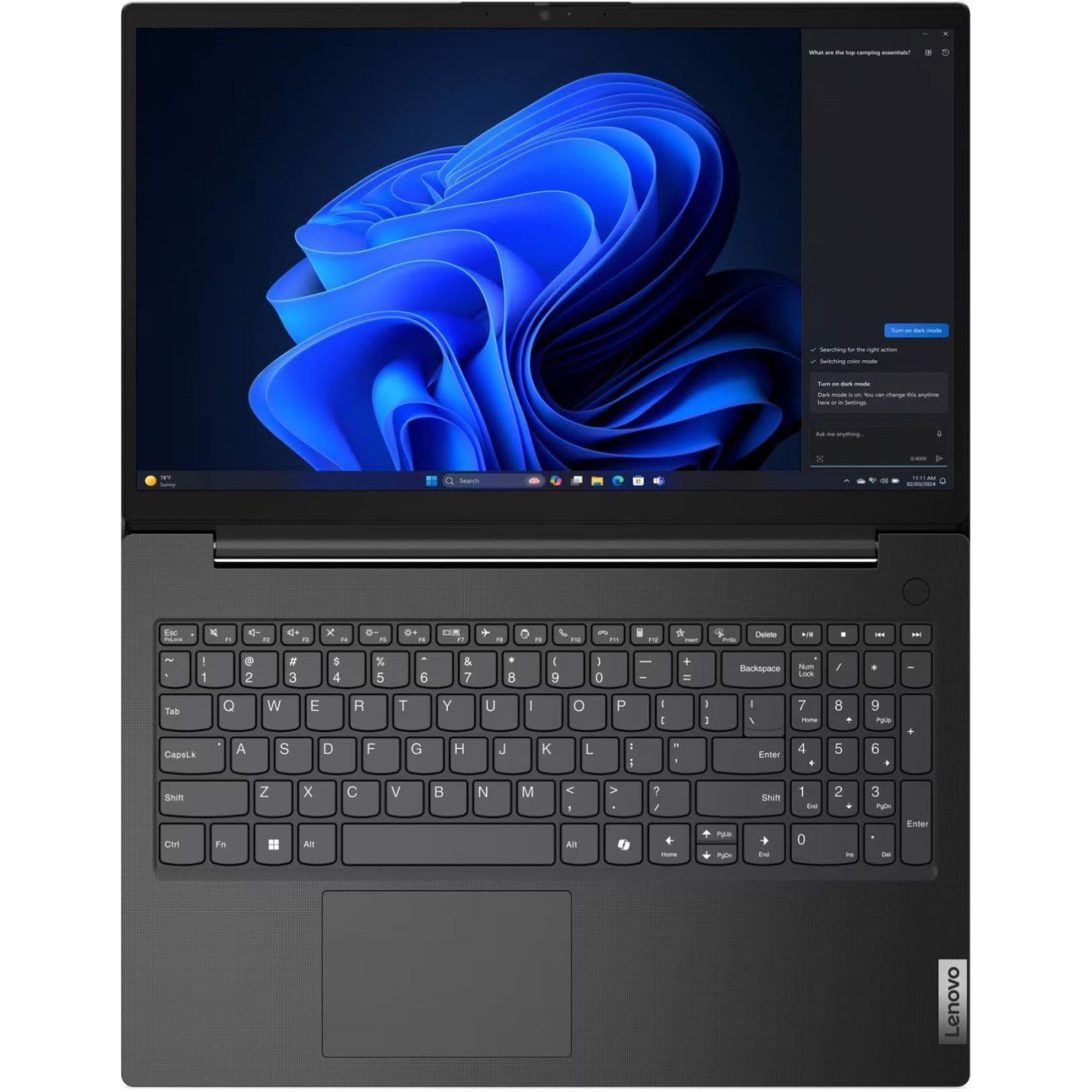 Ноутбук Lenovo 15.6 V15-G5 FHD IPS/Intel i3-1315U/16GB/512SSD/UMA/W11P/Black (83GWA03VRA)