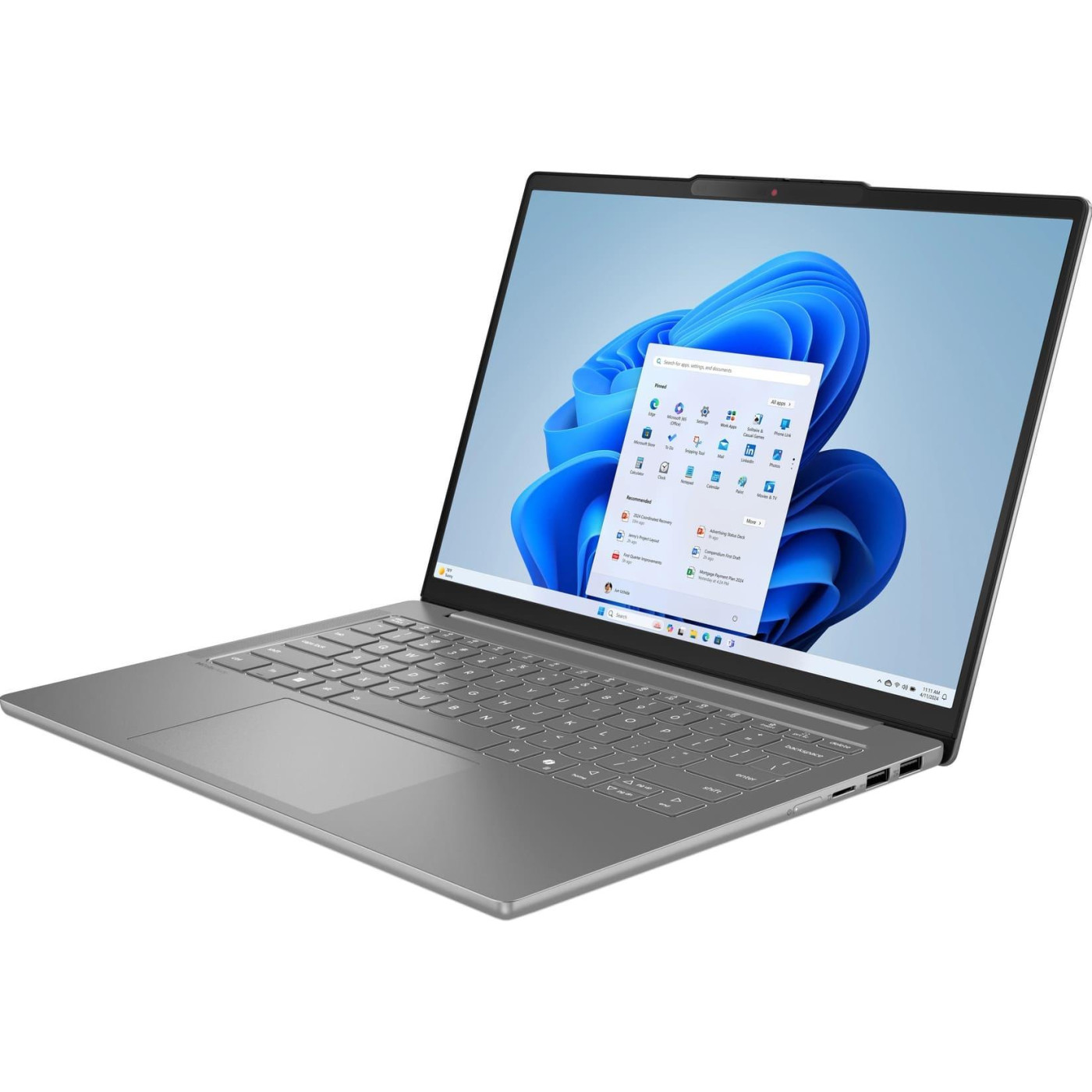 Ноутбук Lenovo 14 IdeaPad Slim 5 14IRH10R OLED/Intel C7-240H/24GB/1TB/Intel Graphics/DOS/Luna Grey (83J00077RA)